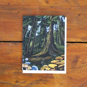 Mushroom Forest Greeting Card