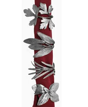 Napkin Ring Italian Herb Asst Set of 4