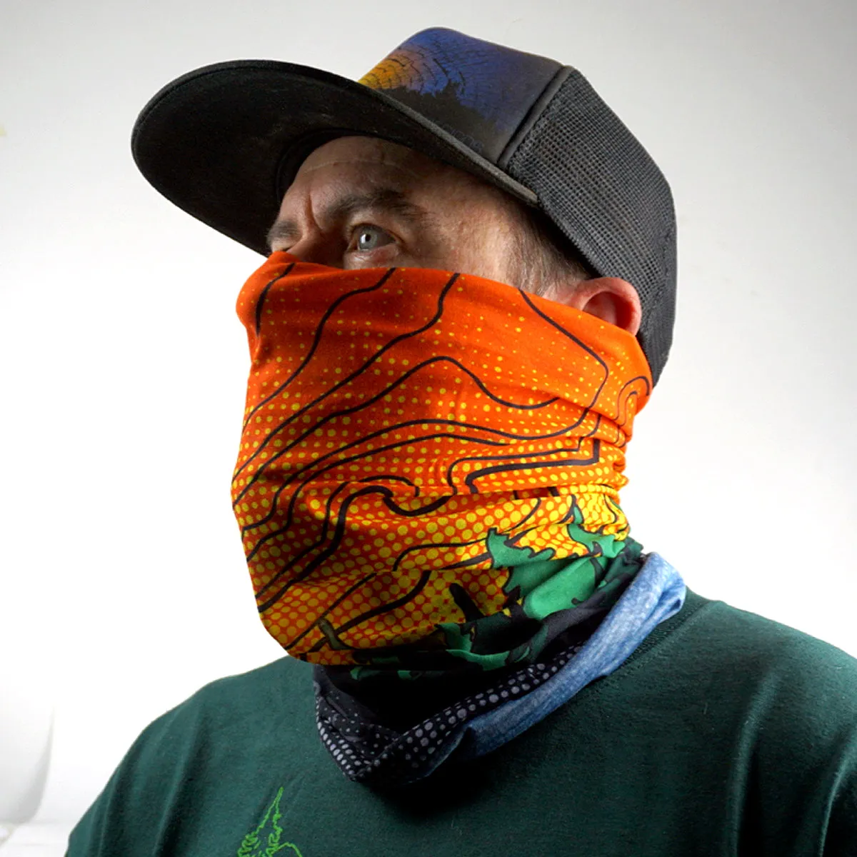 Neck Gaiter - Forest Explorer design - Multi Color
