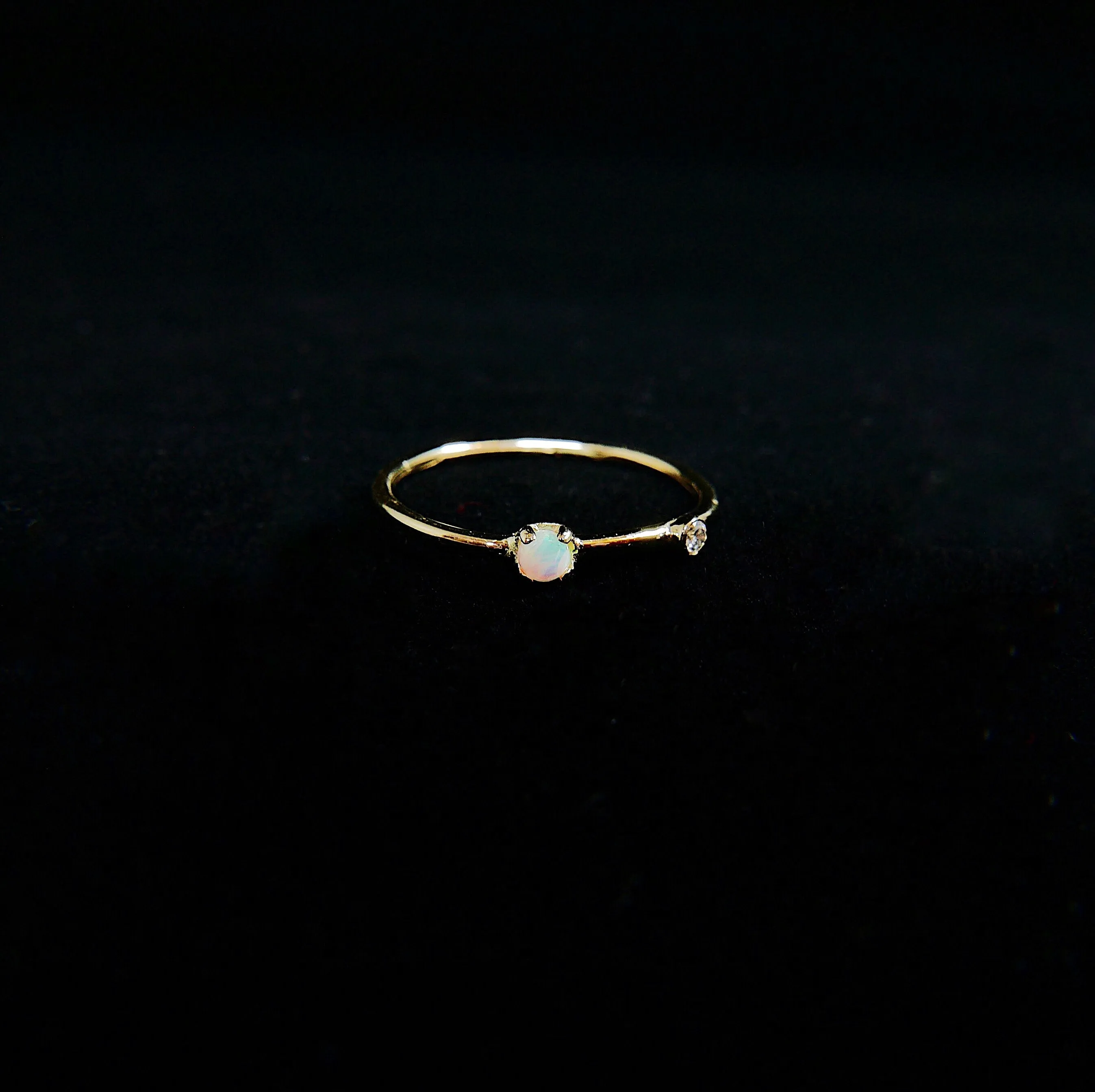 Opal Duet Ring - Small