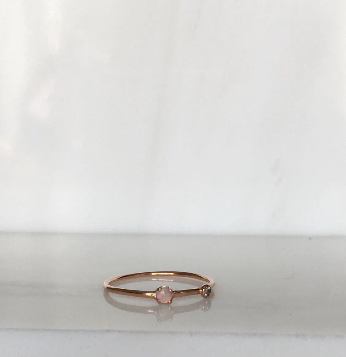 Opal Duet Ring - Small