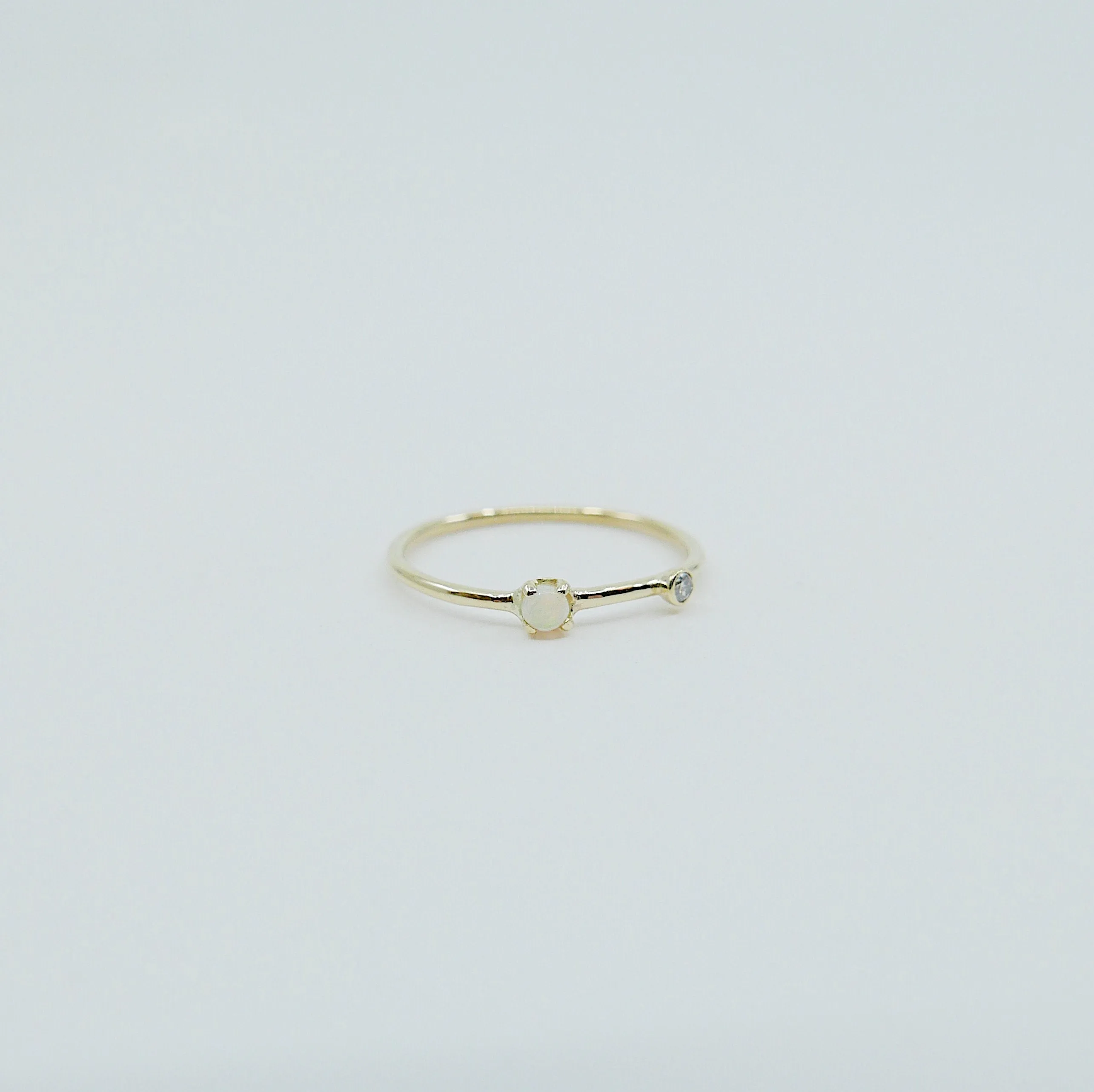 Opal Duet Ring - Small
