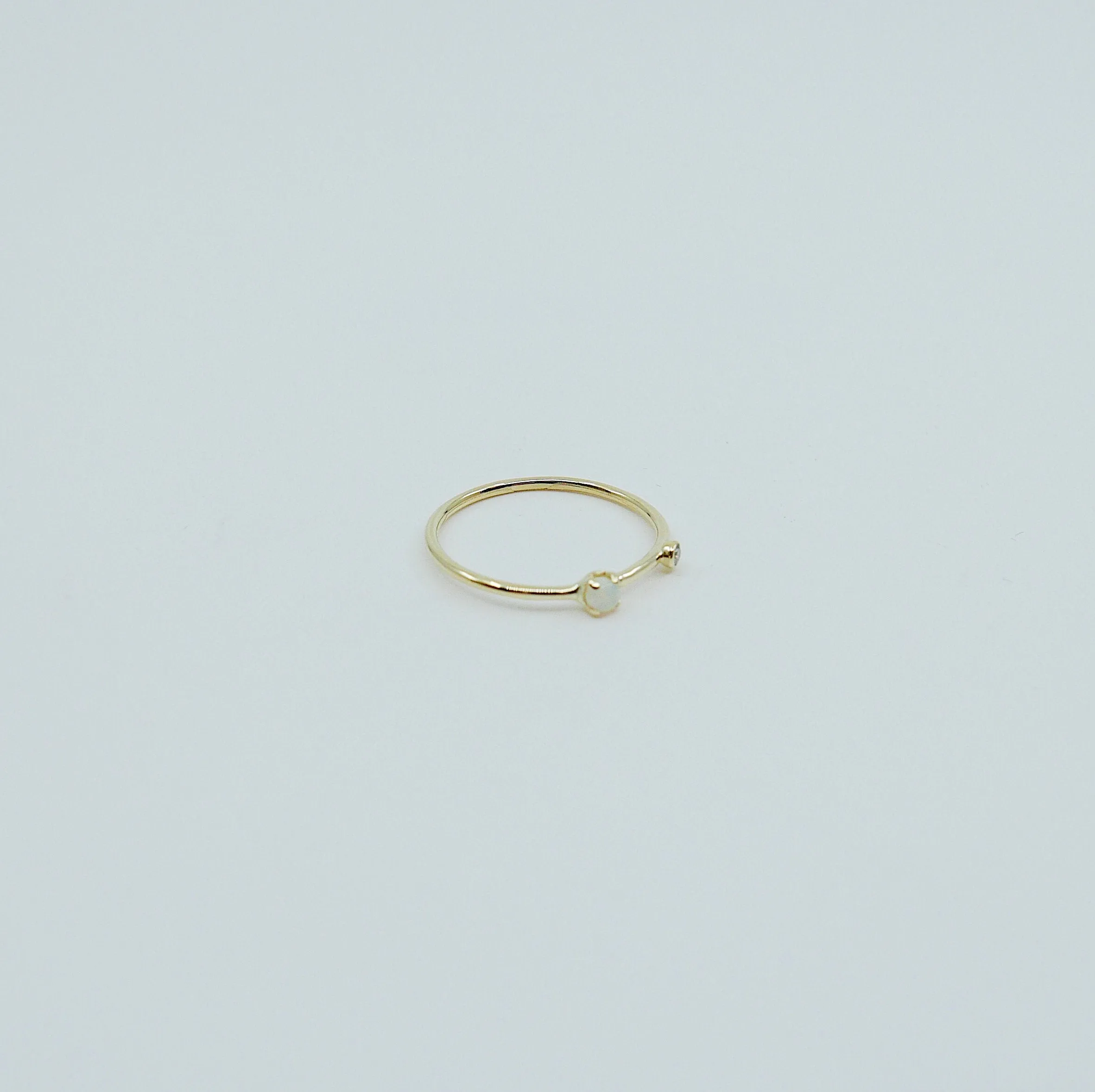 Opal Duet Ring - Small