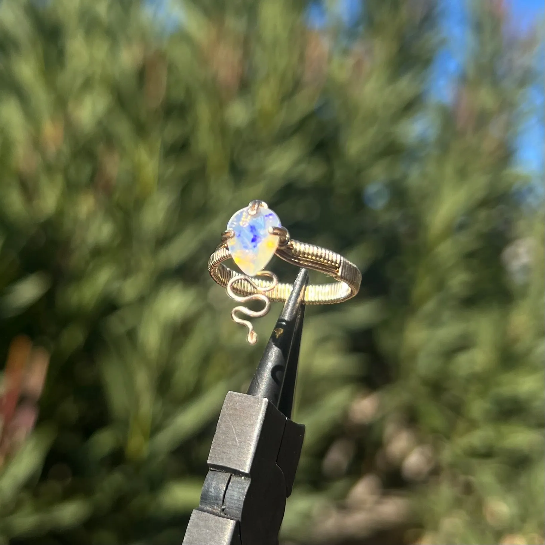 Opal Nagini Ring 𓆙