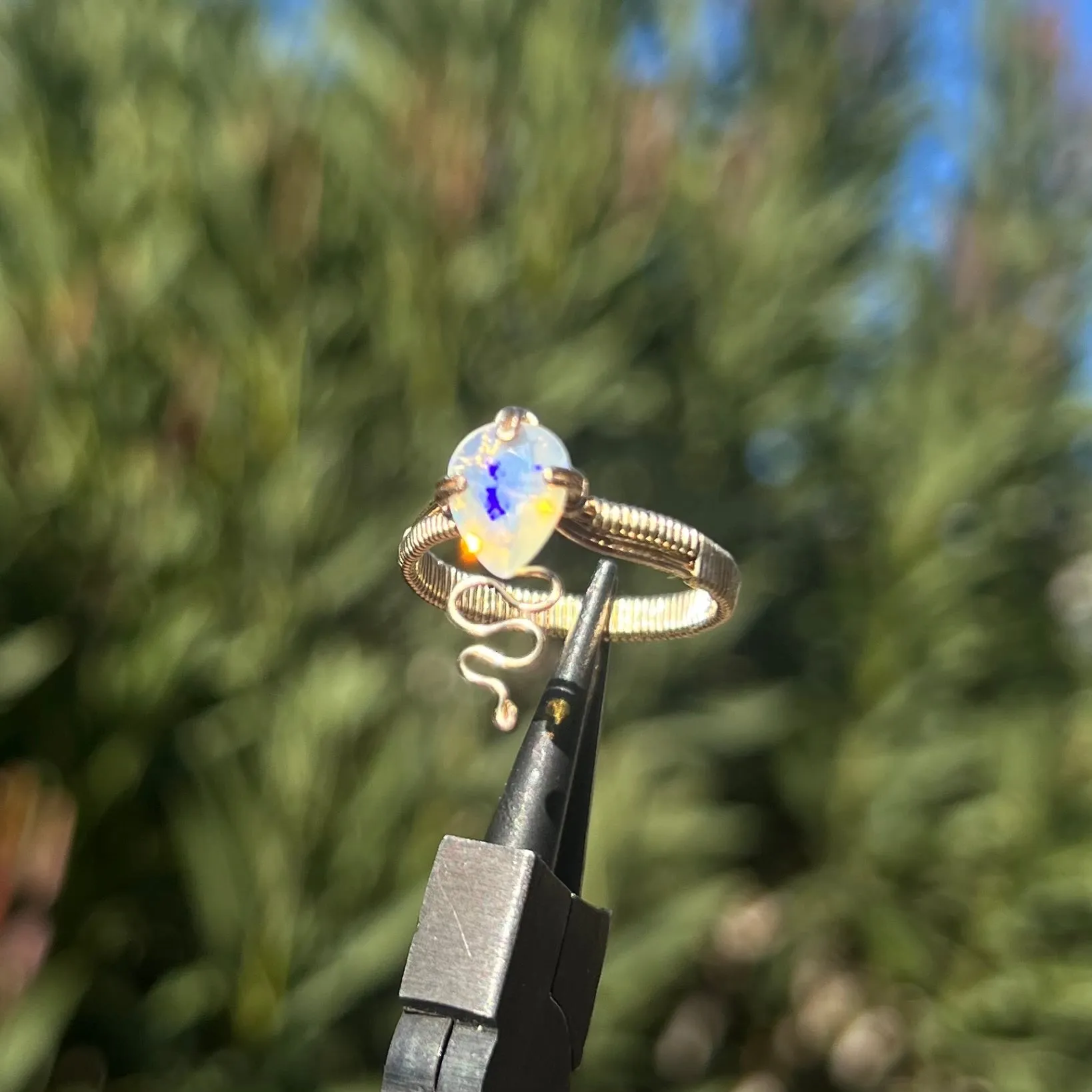 Opal Nagini Ring 𓆙