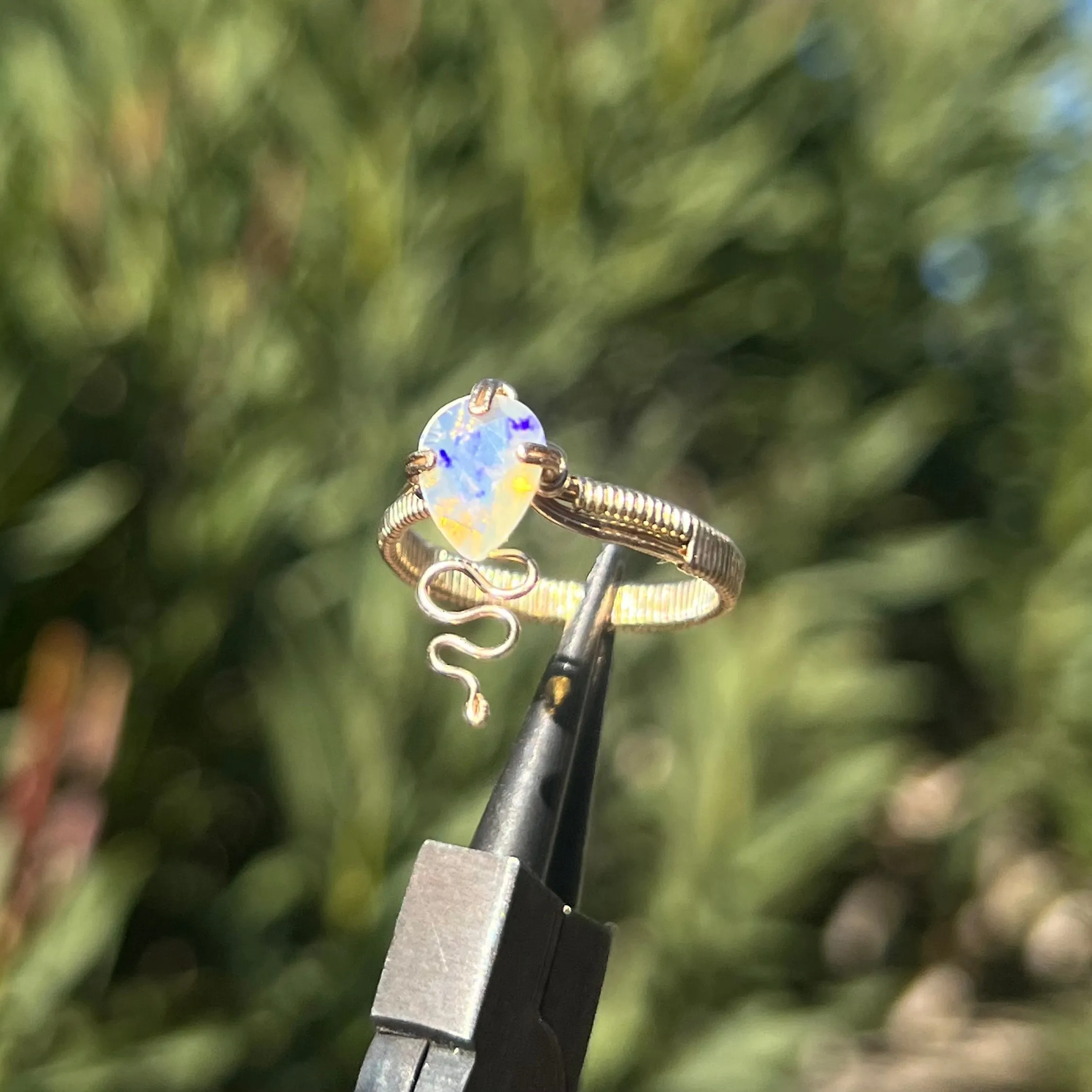 Opal Nagini Ring 𓆙