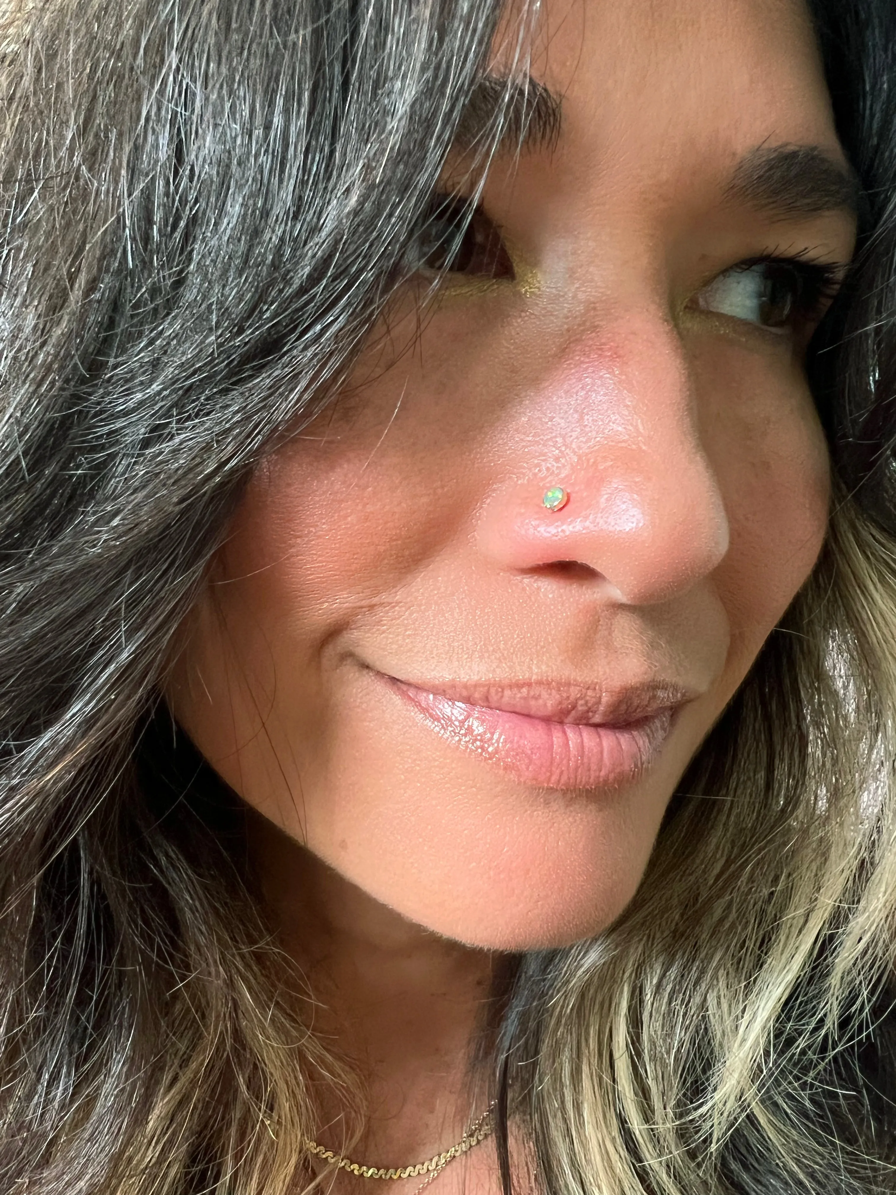 Opal Nose Stud