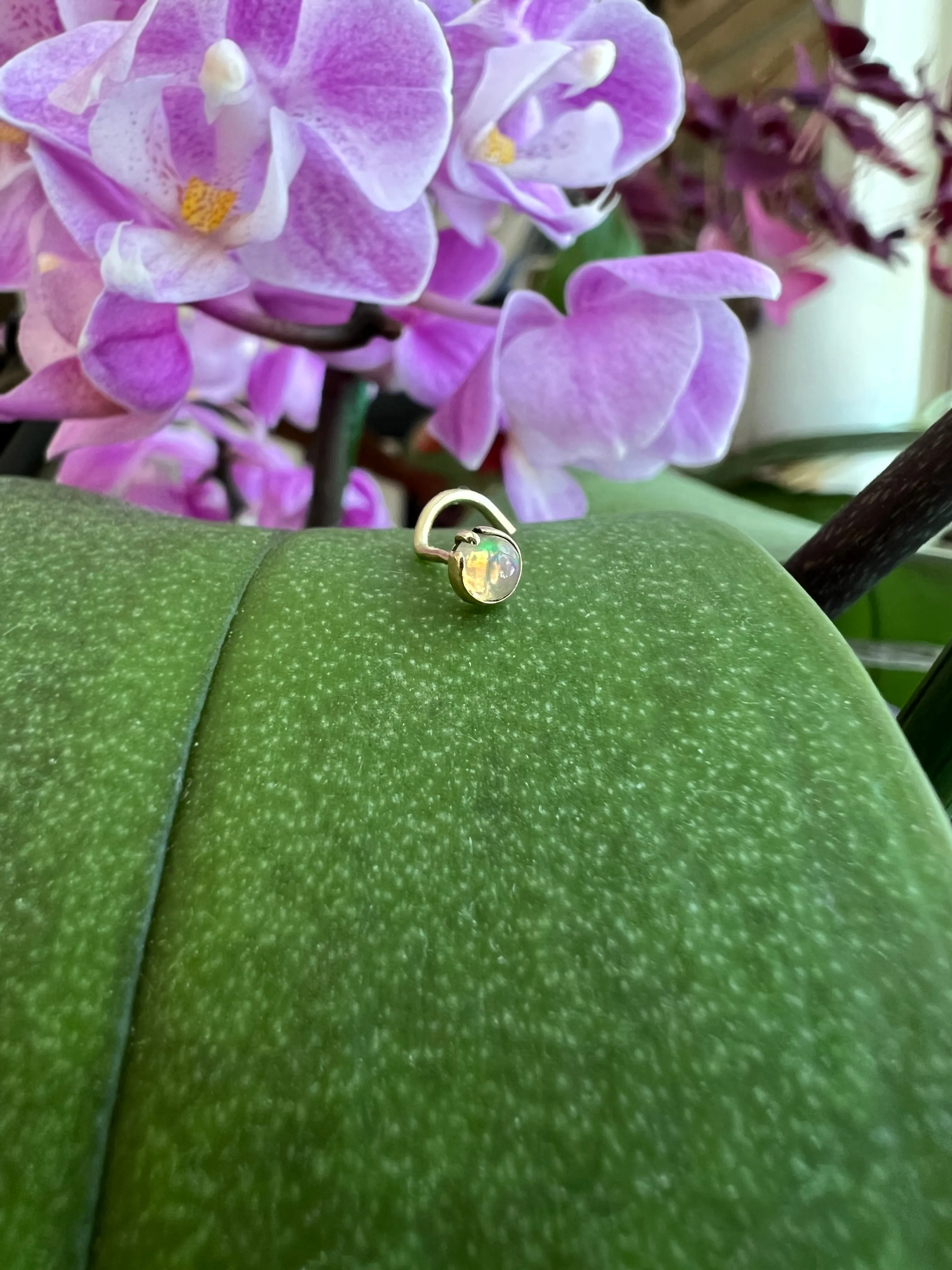 Opal Nose Stud