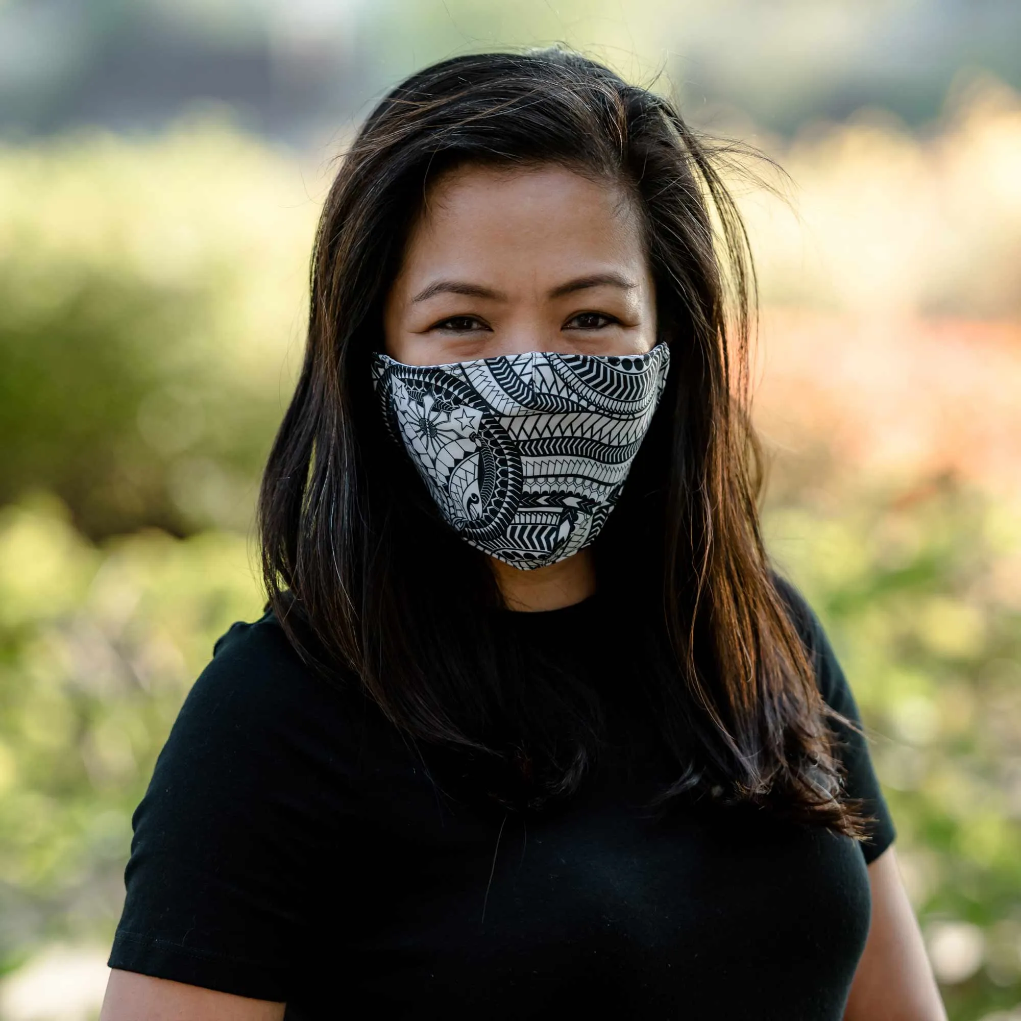 Orange Blossom mask with pocket