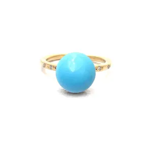 Orb Turquoise Diamond Ring