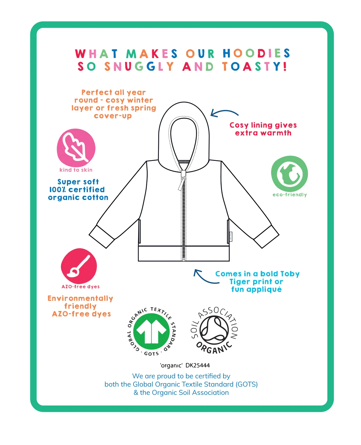 Organic Fawn Applique Hoodie