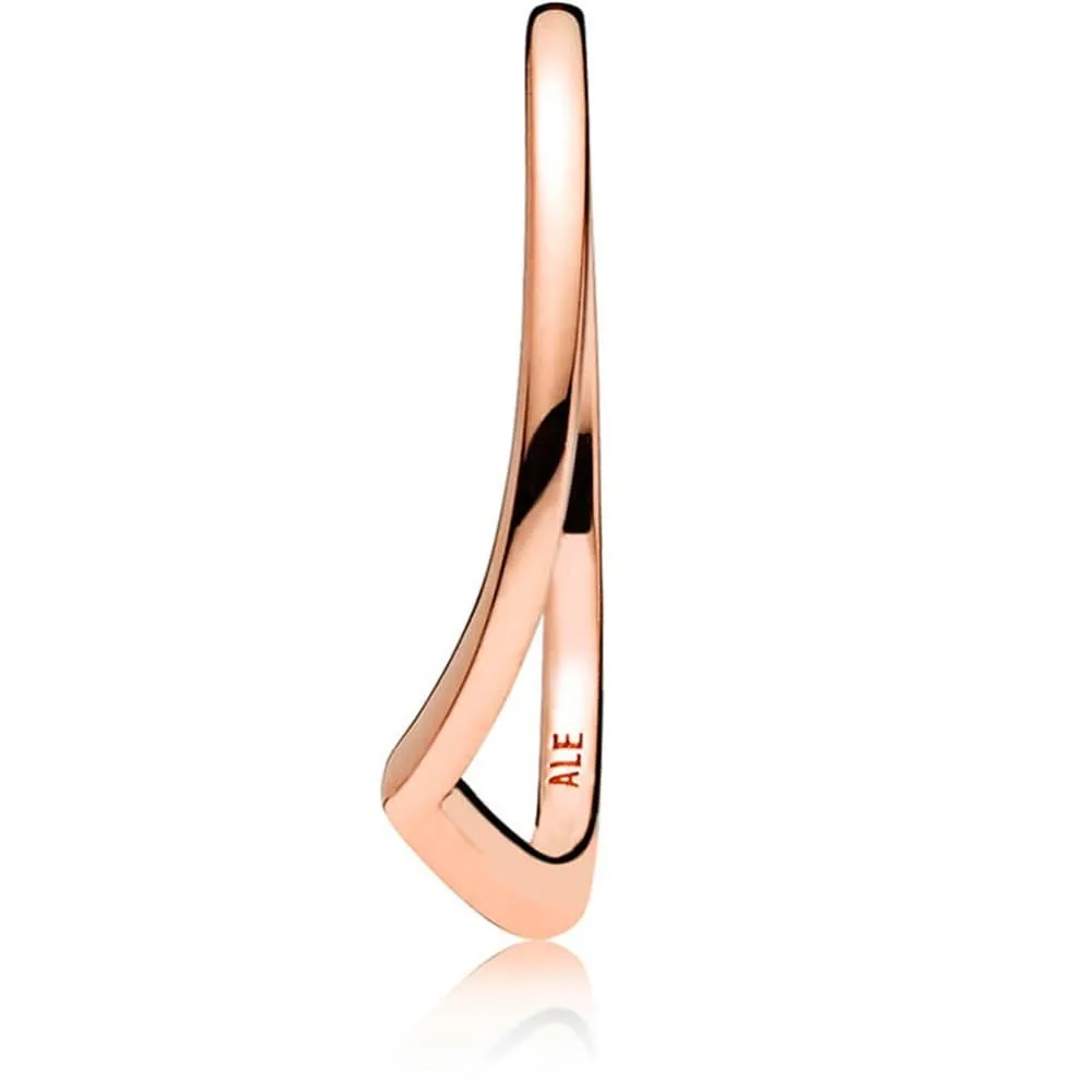 Pandora Rose Polished Wishbone Ring