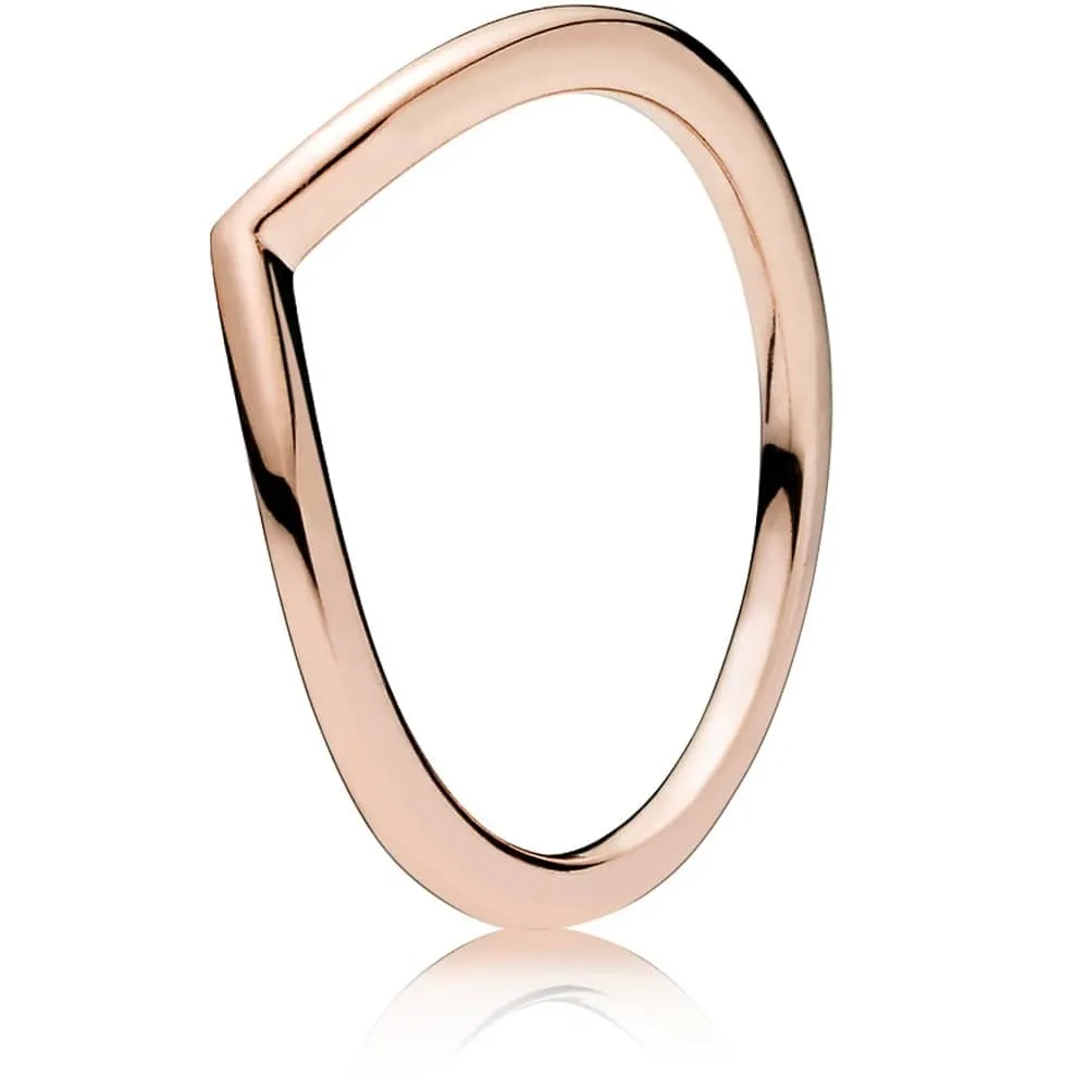 Pandora Rose Polished Wishbone Ring