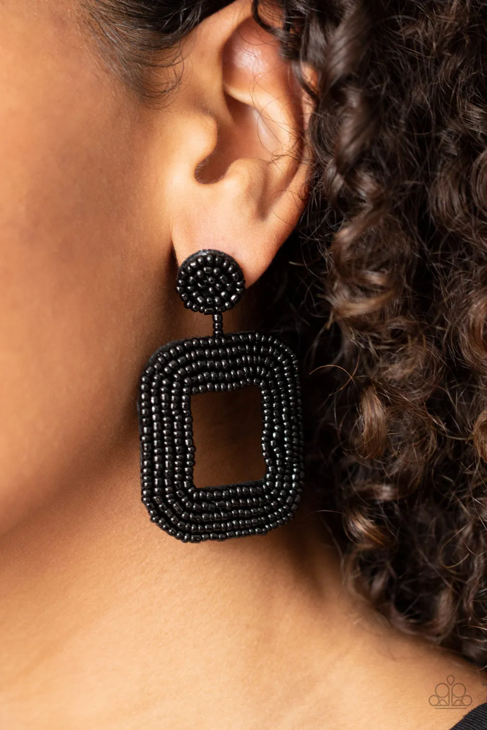 Papaprazzi Beaded Bella - Seed Bead Earrings
