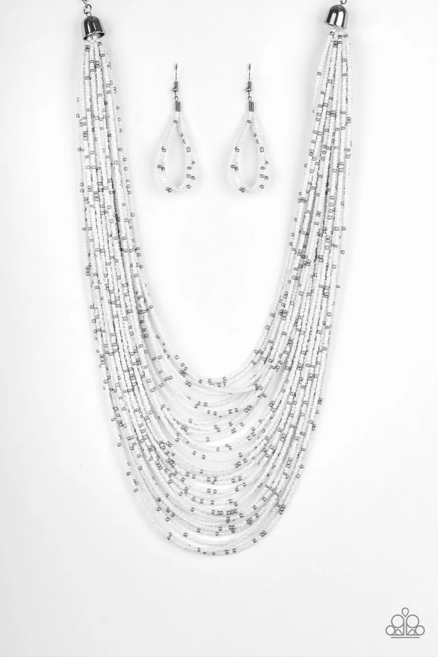 Paparazzi Rio Rainforest - White Seed Bead Necklace