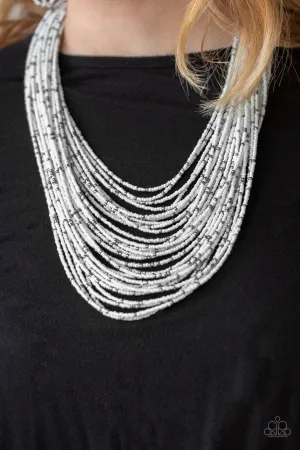 Paparazzi Rio Rainforest - White Seed Bead Necklace