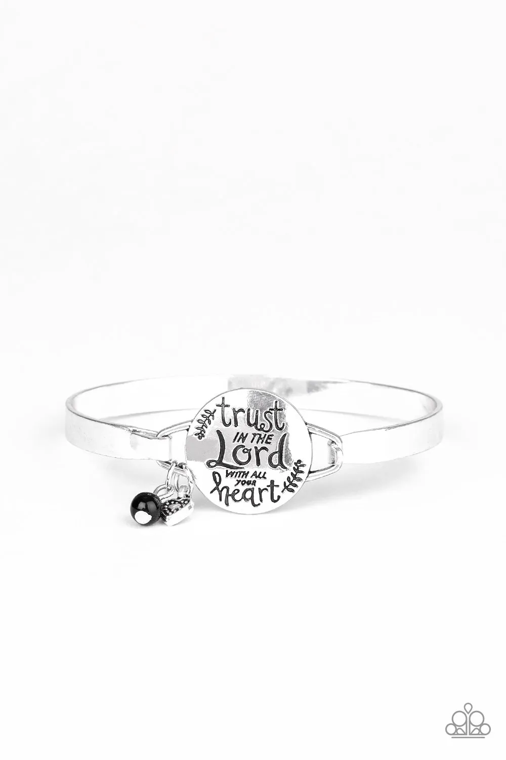 Paparazzi - Total Trust - Black Bracelet