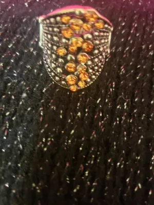 Paparazzi - Vintage Orange Rhinestone Ring