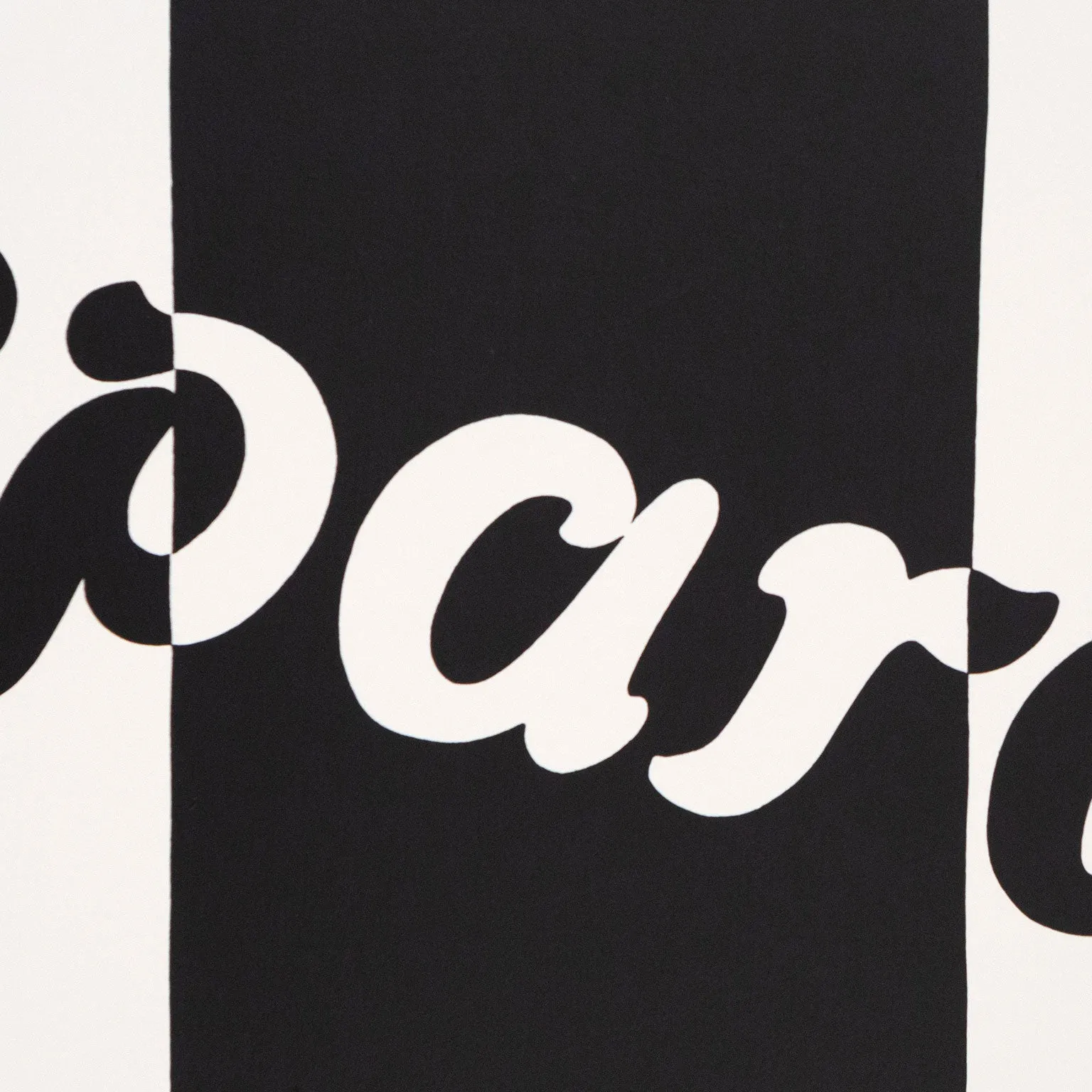 PATRICK CAULFIELD "PARIS SEPARATES" SCREENPRINT, 1973