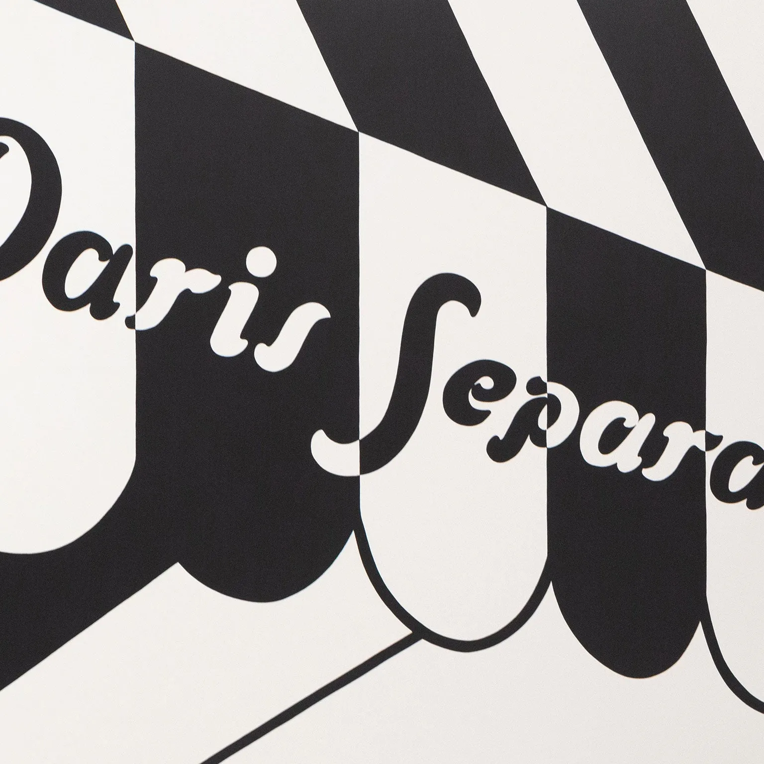 PATRICK CAULFIELD "PARIS SEPARATES" SCREENPRINT, 1973