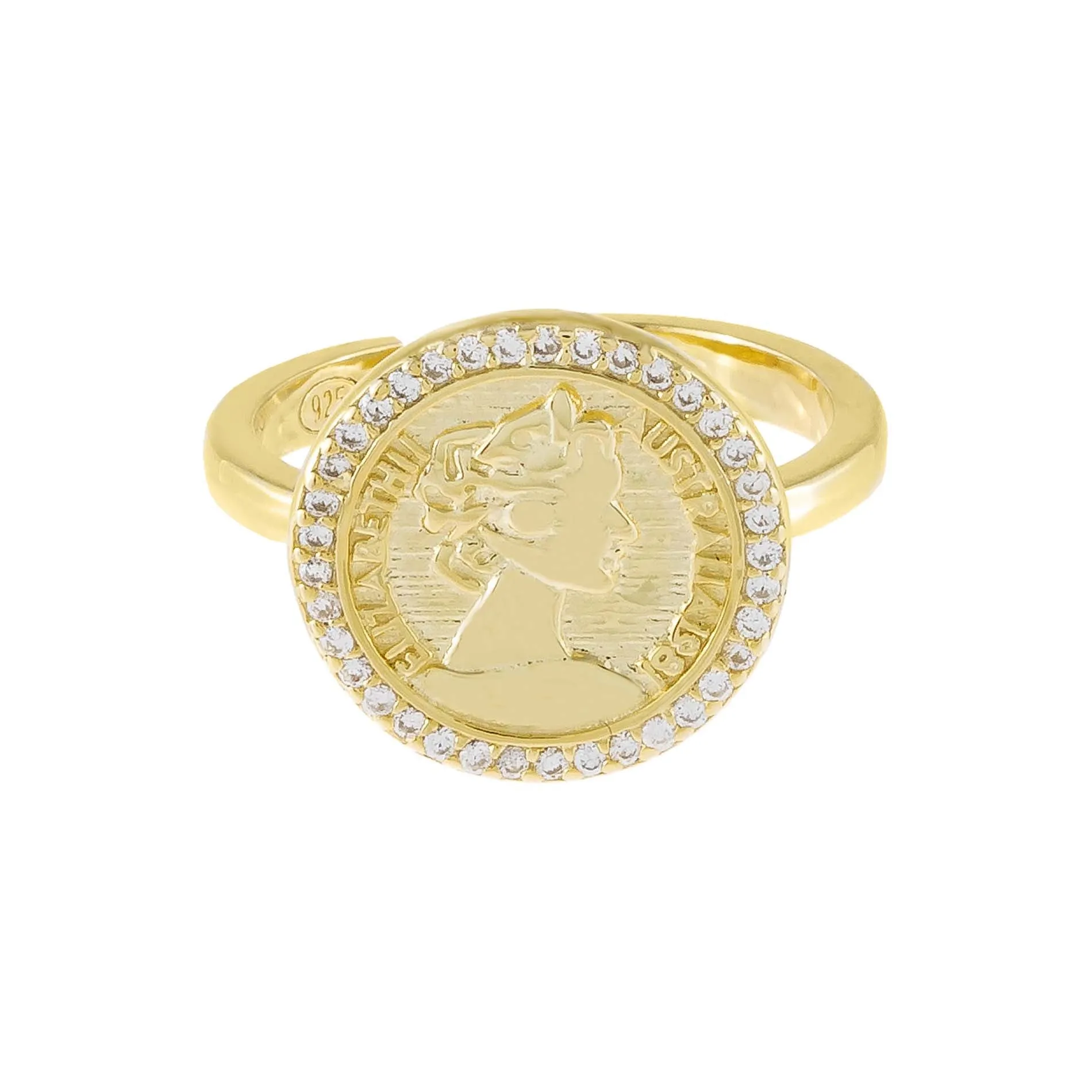 Pavé Coin Ring