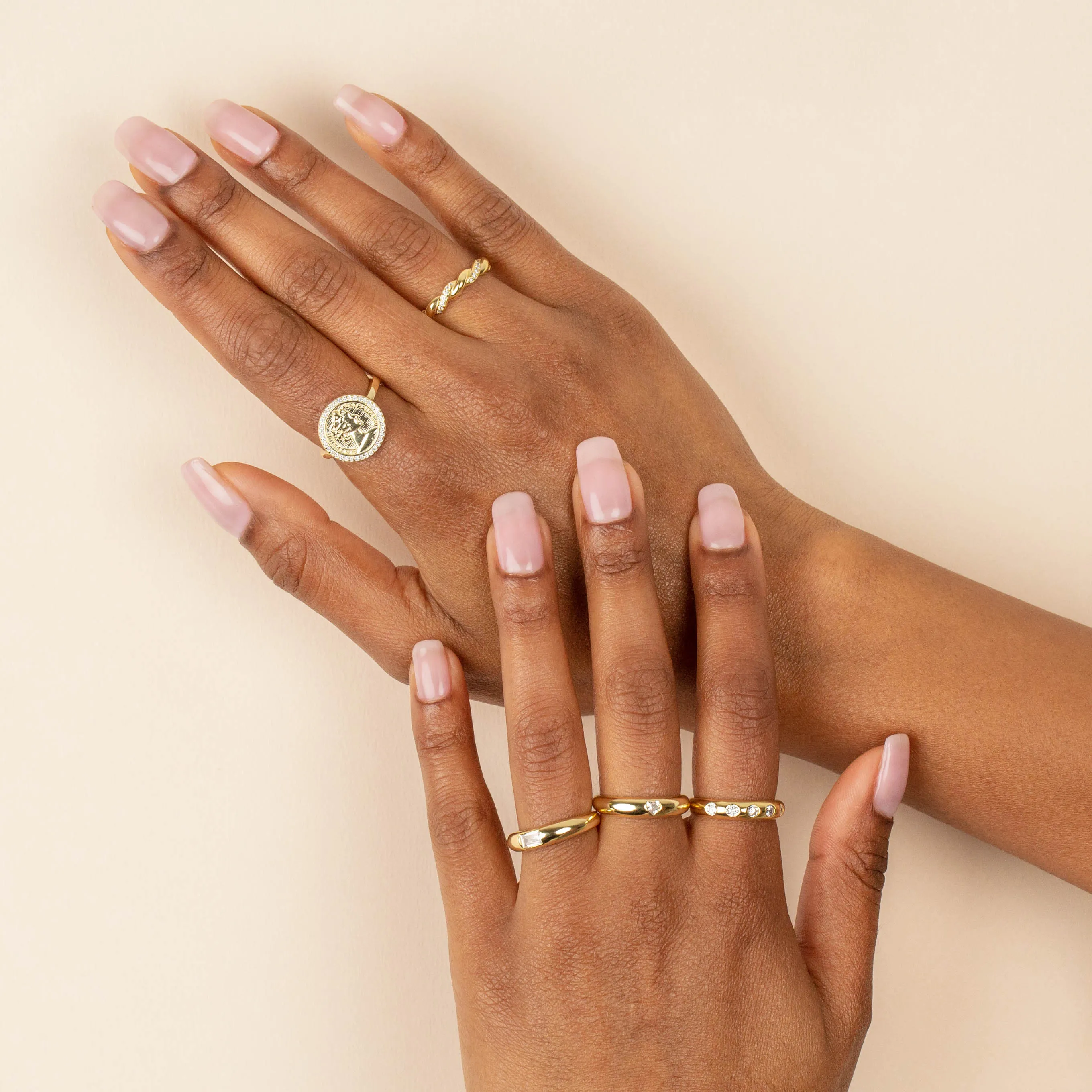 Pavé Coin Ring