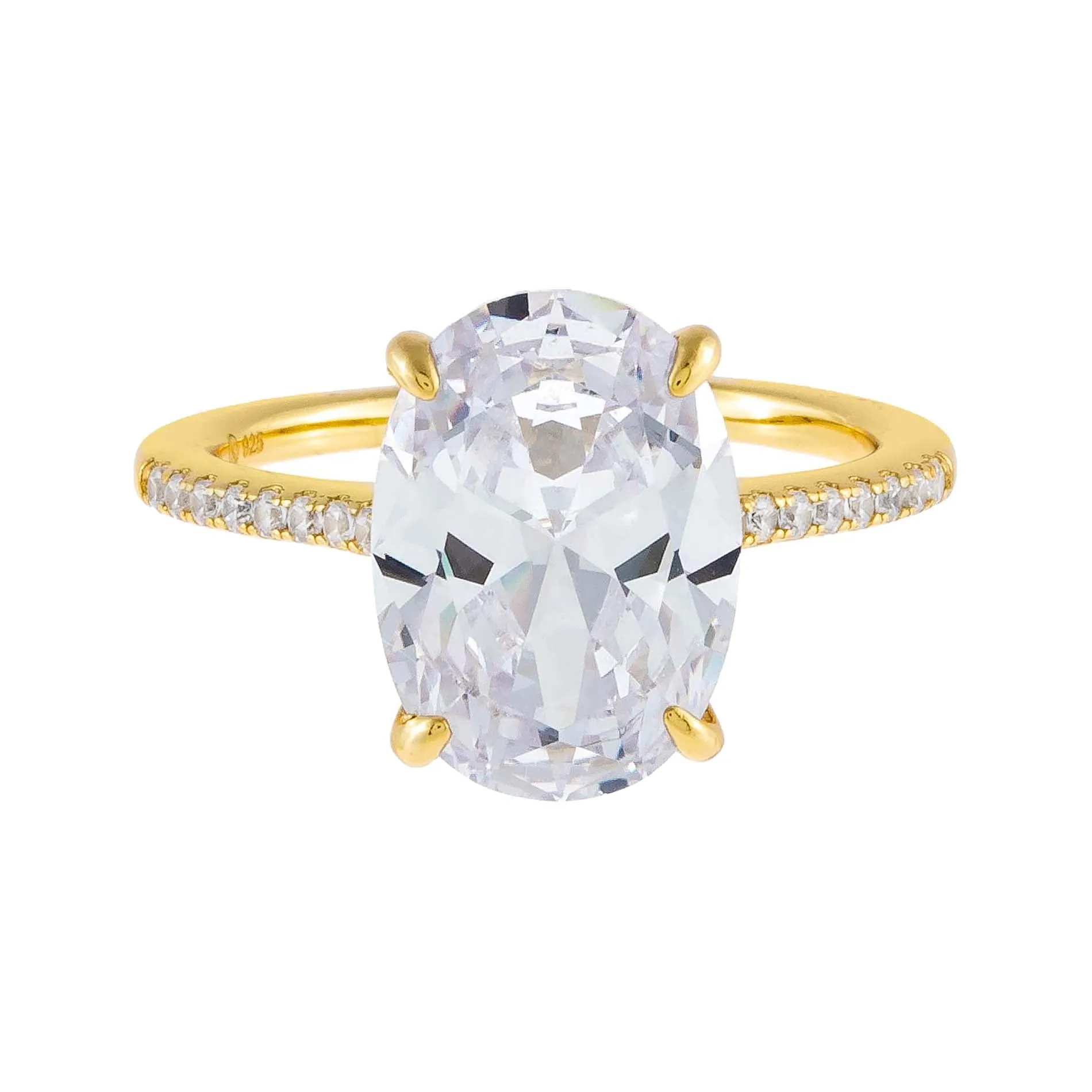 Pavé Oval Travel Ring