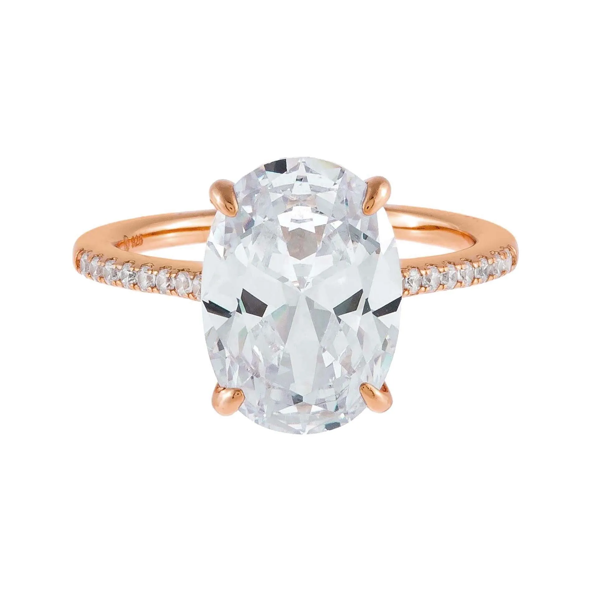 Pavé Oval Travel Ring