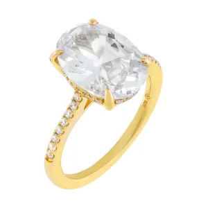 Pavé Oval Travel Ring