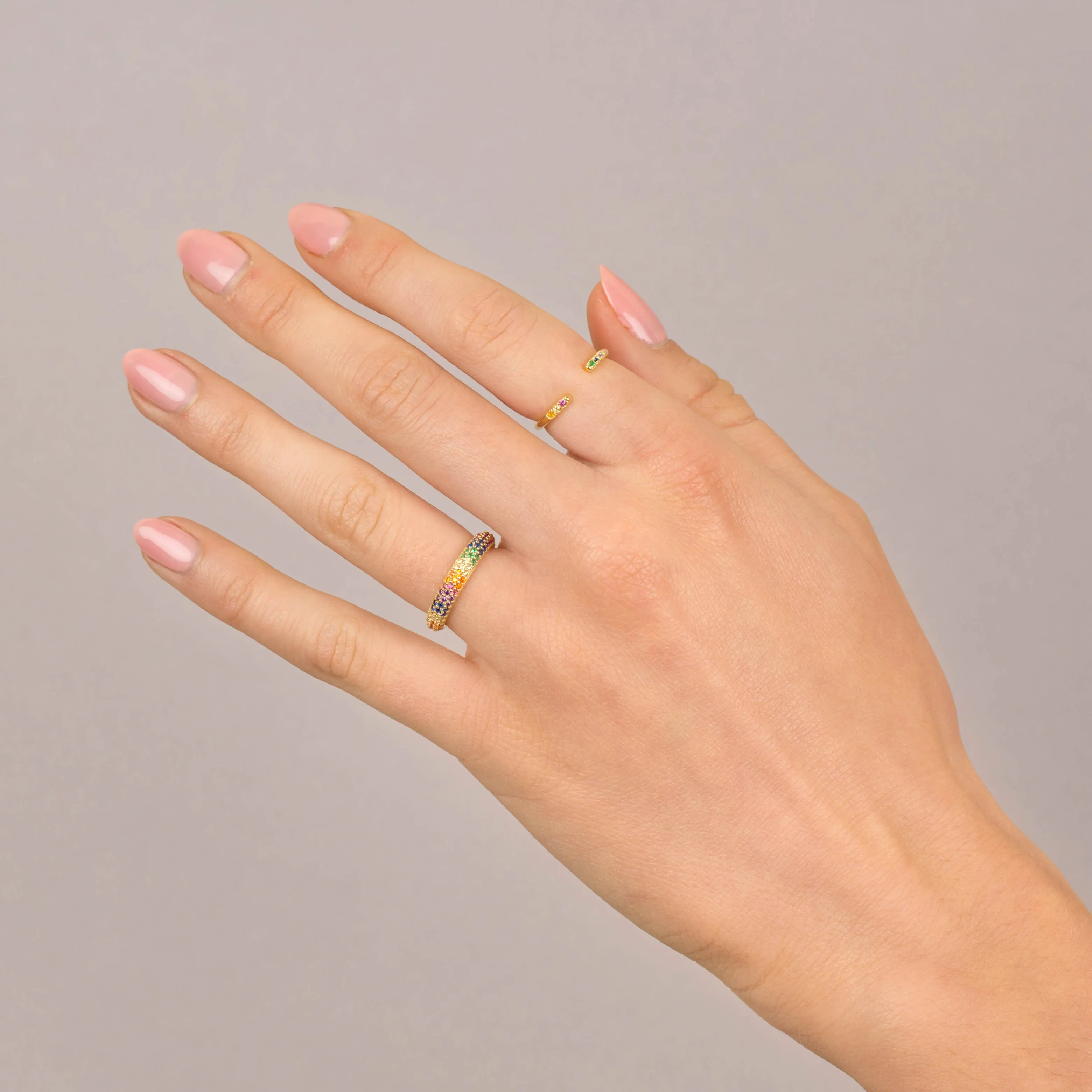 Pavé Rainbow Band