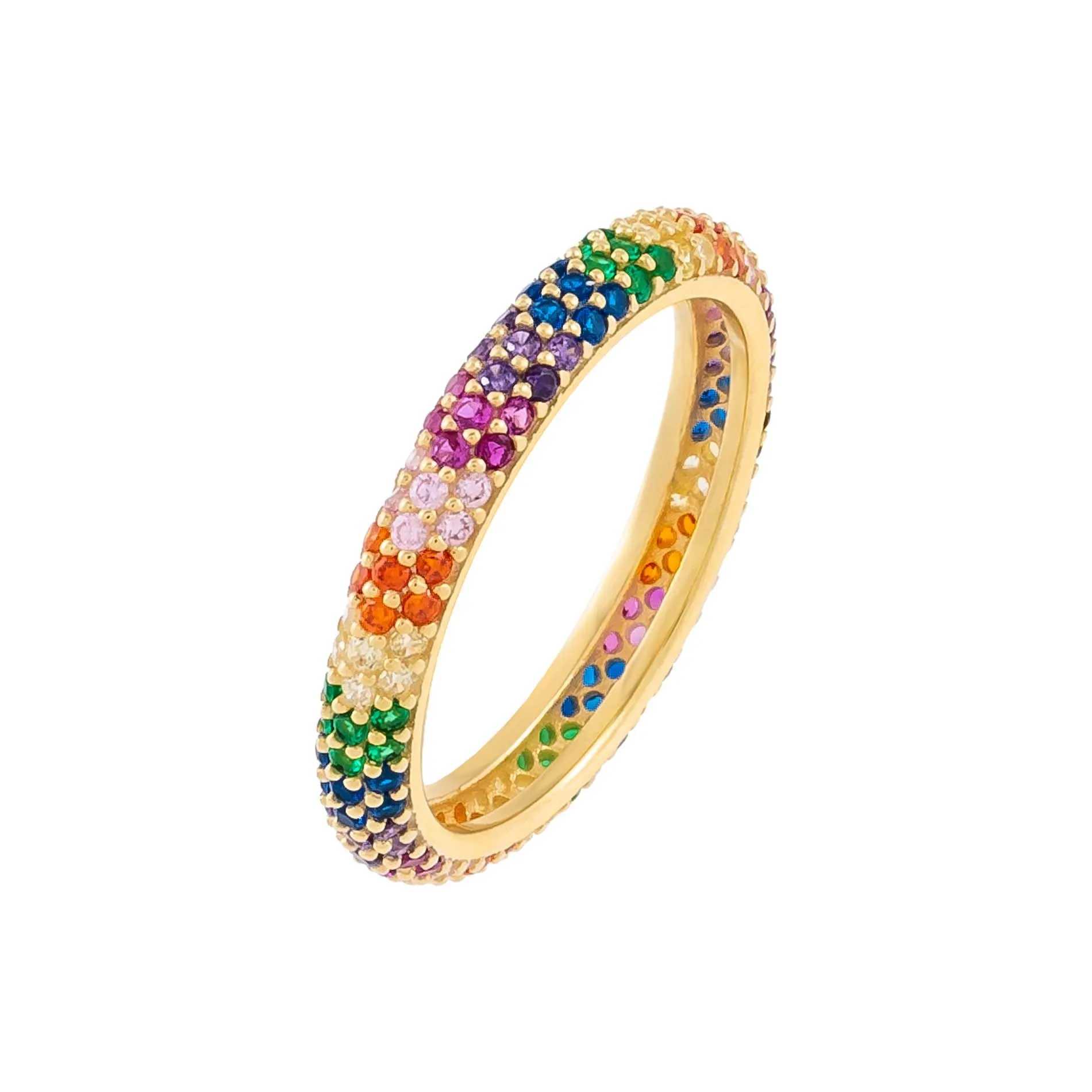 Pavé Rainbow Band