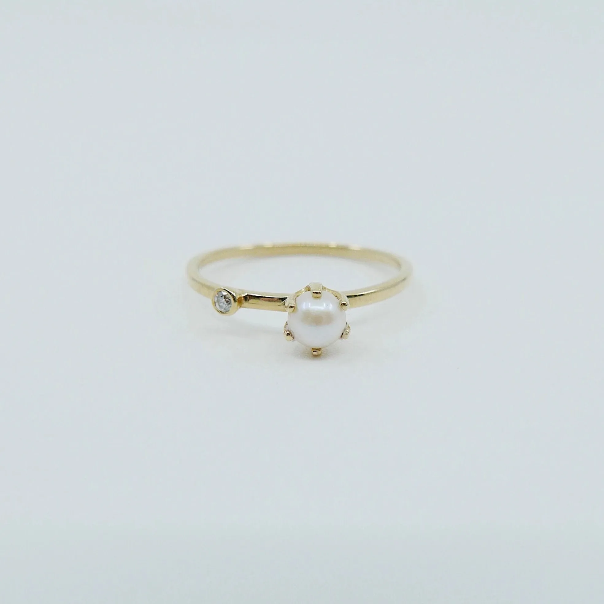 Pearl Duet Ring - Medium