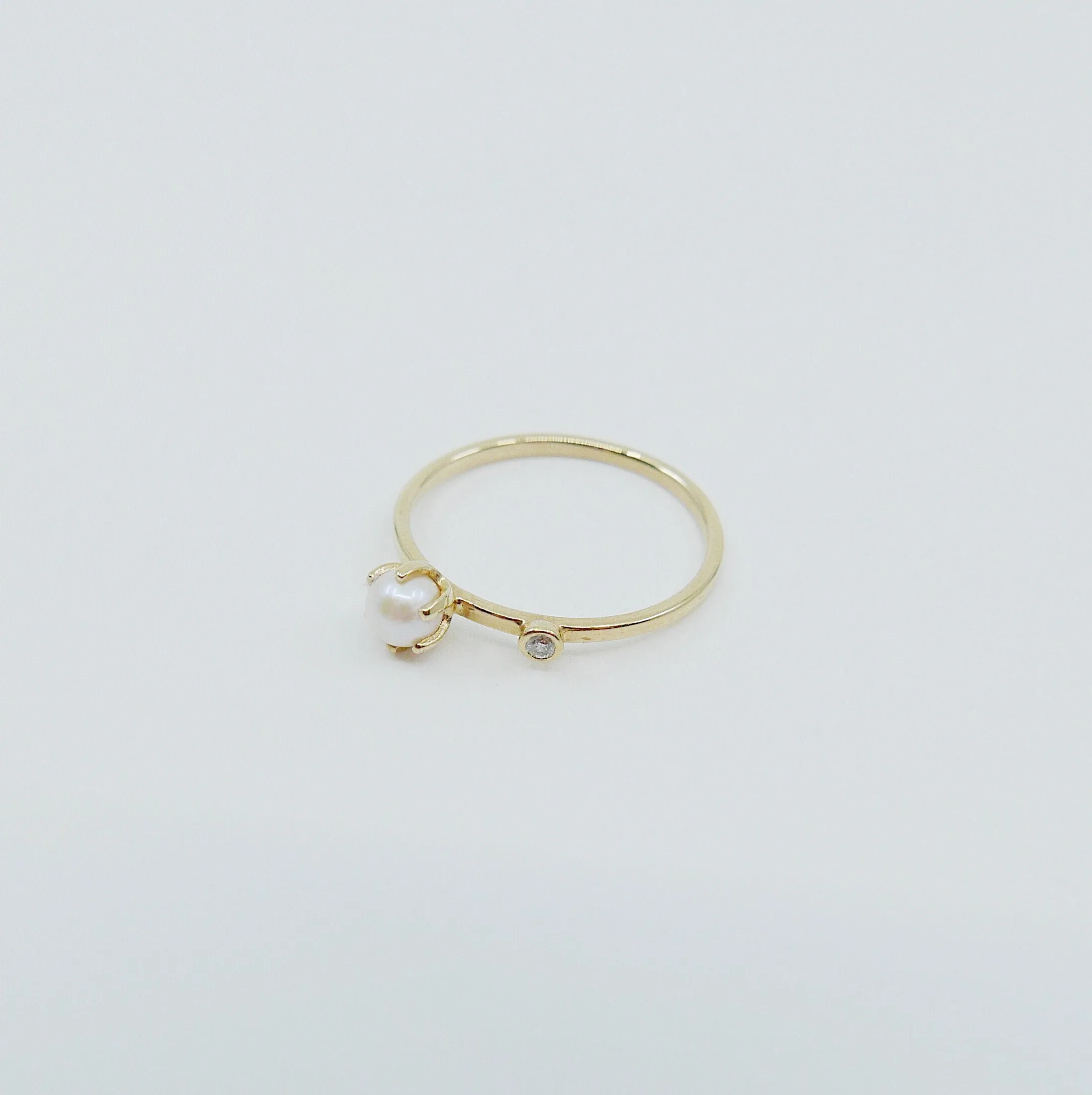 Pearl Duet Ring - Medium