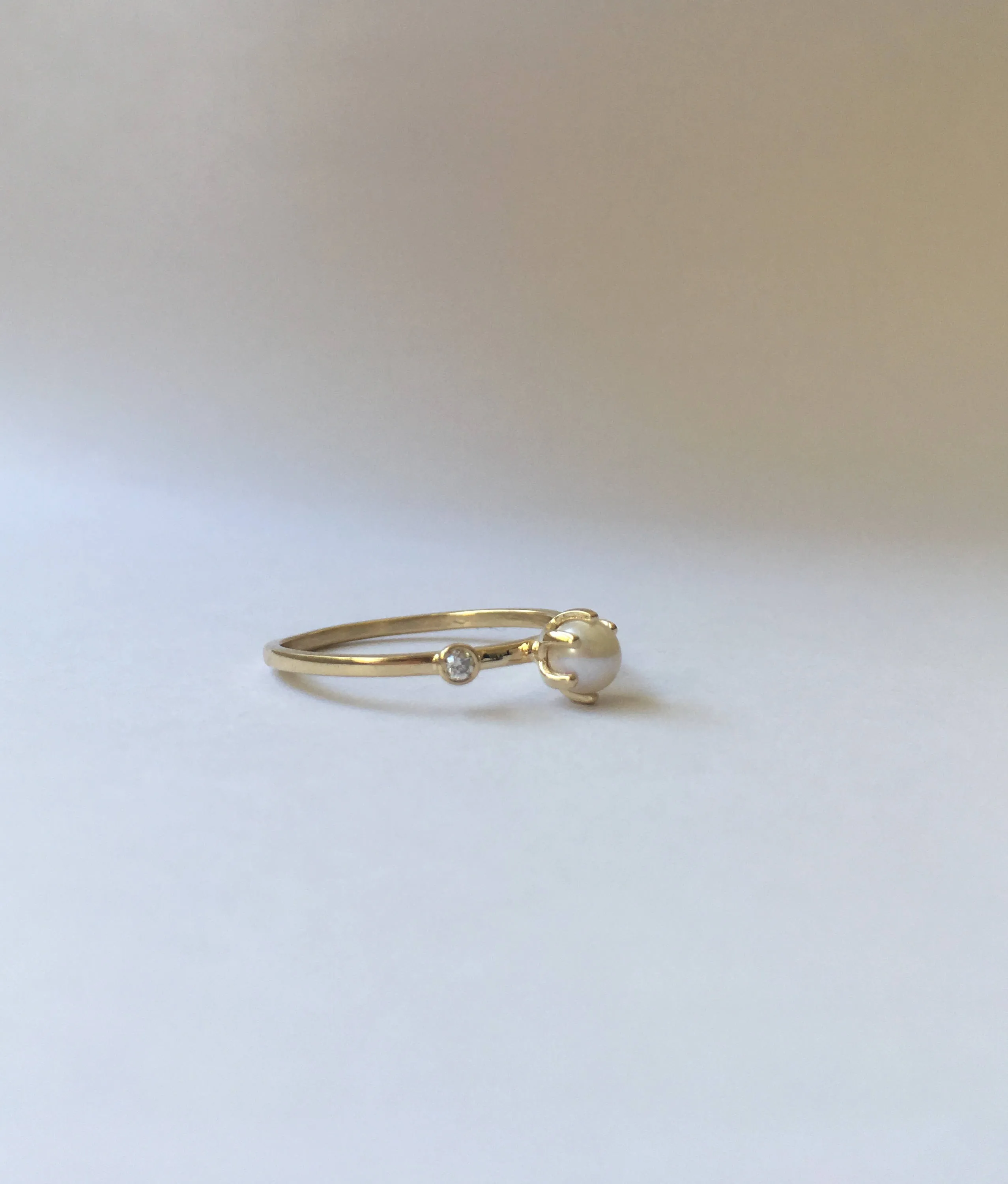 Pearl Duet Ring - Medium