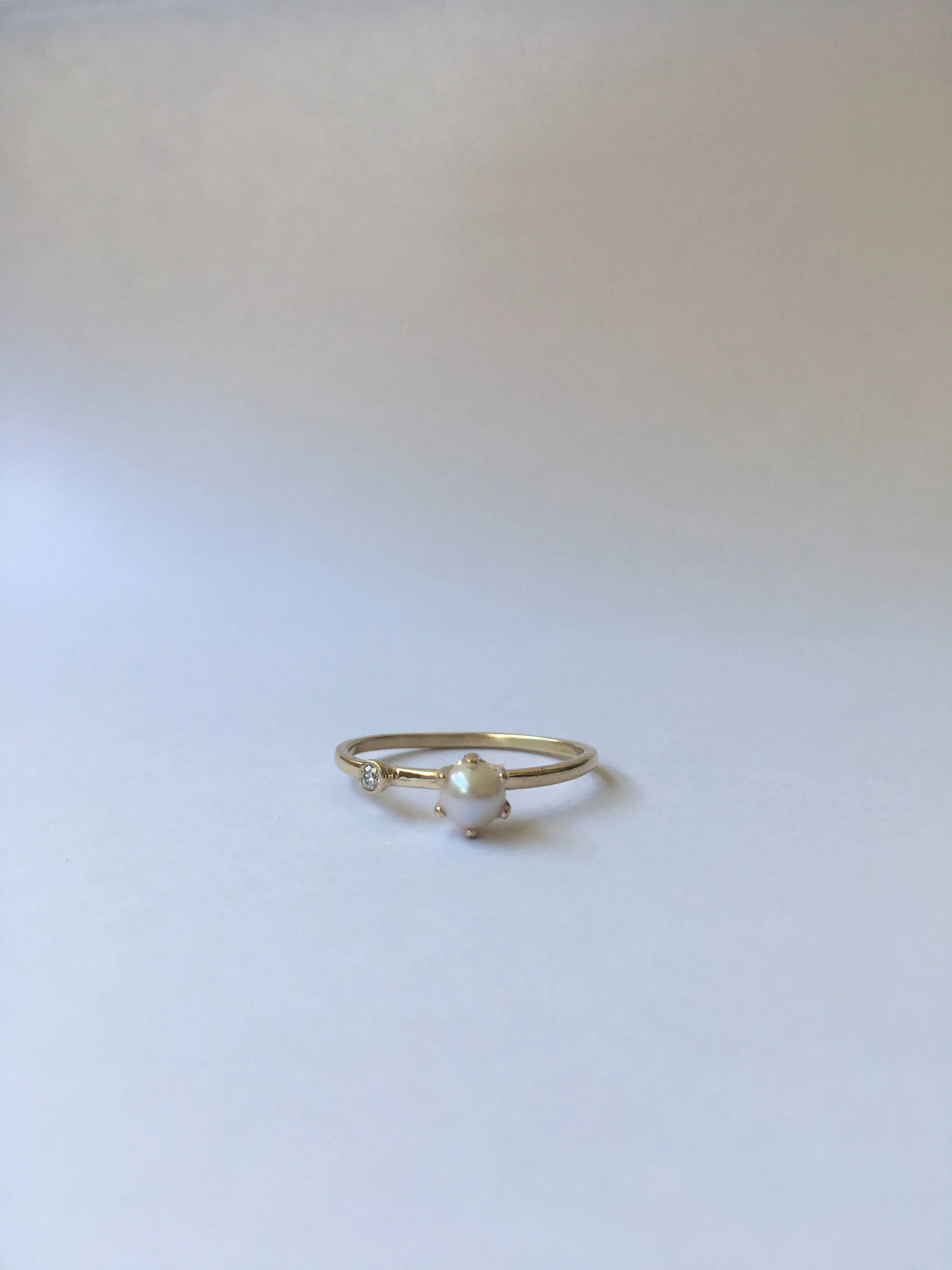 Pearl Duet Ring - Medium
