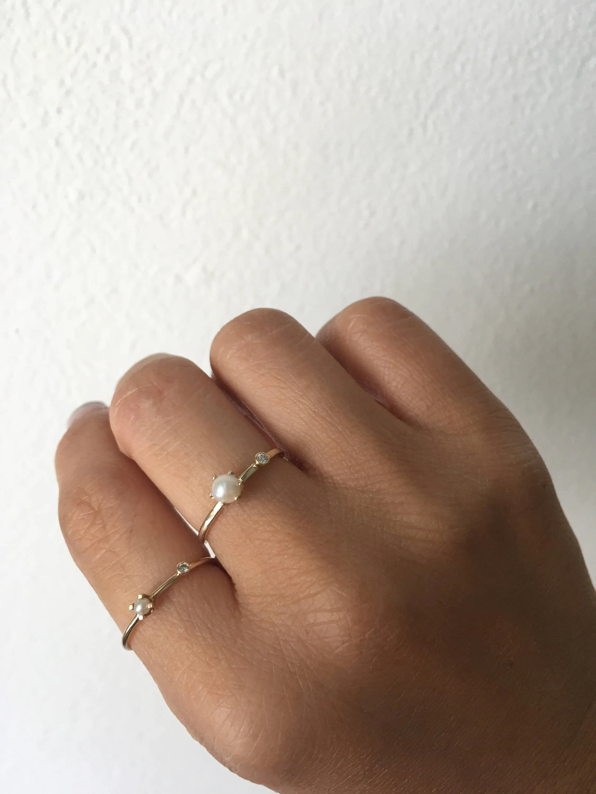 Pearl Duet Ring - Medium