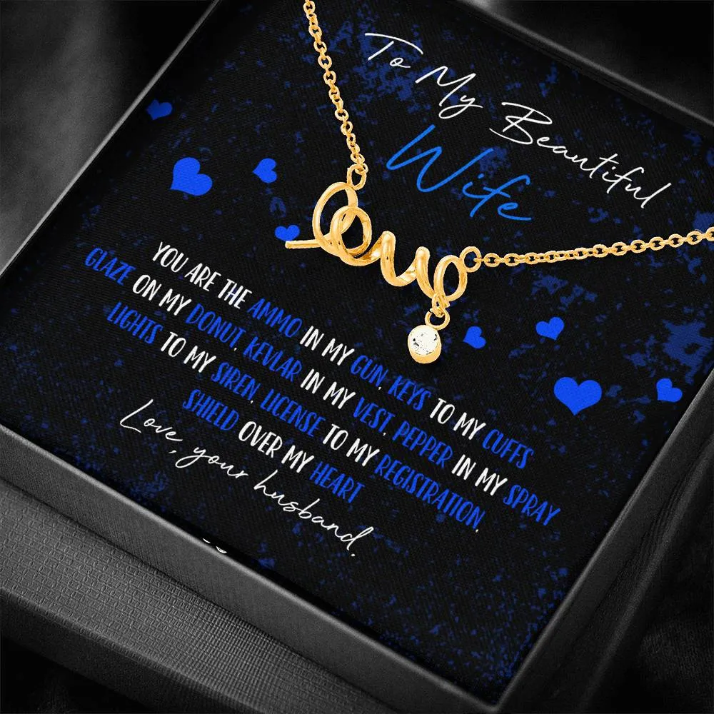 Police Wife Love Necklace