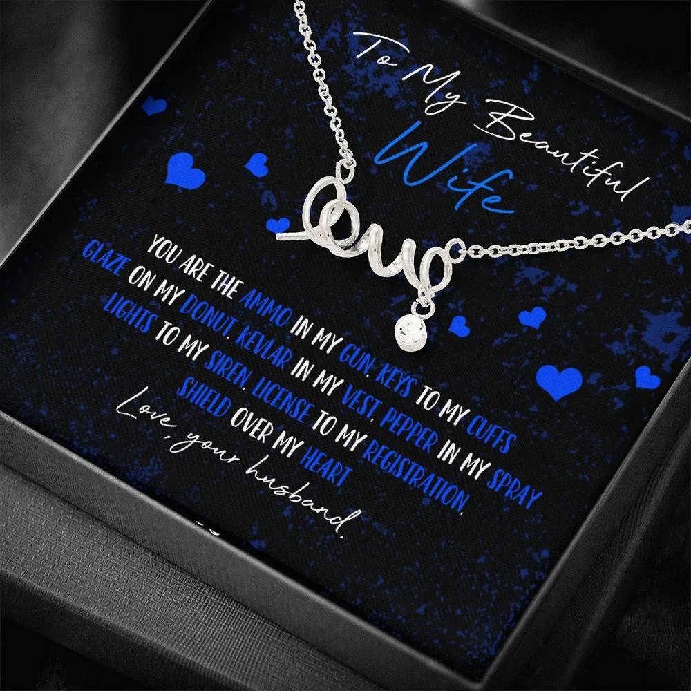 Police Wife Love Necklace