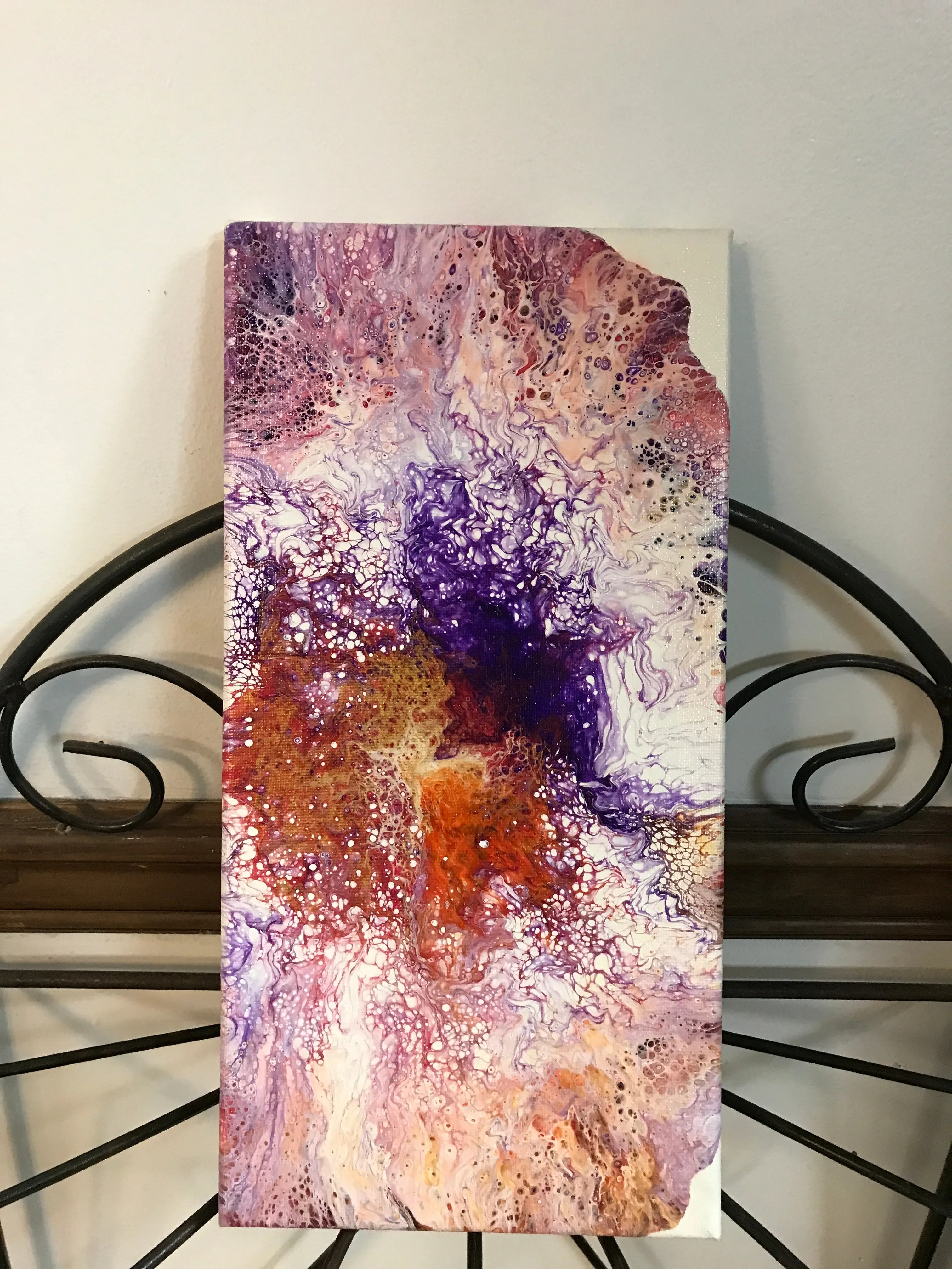 Poured Paint on Canvas Paintings