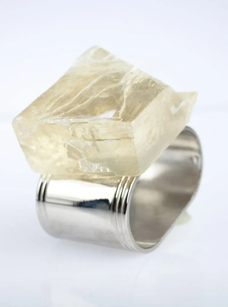 Raw Crystal Napkin Rings