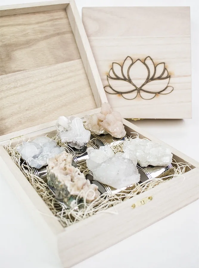 Raw Crystal Napkin Rings