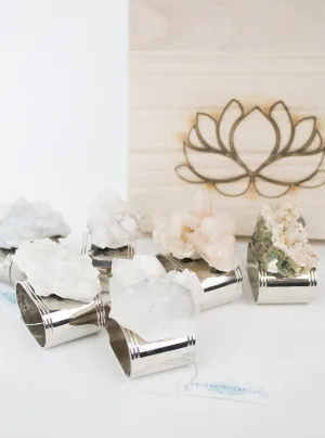 Raw Crystal Napkin Rings