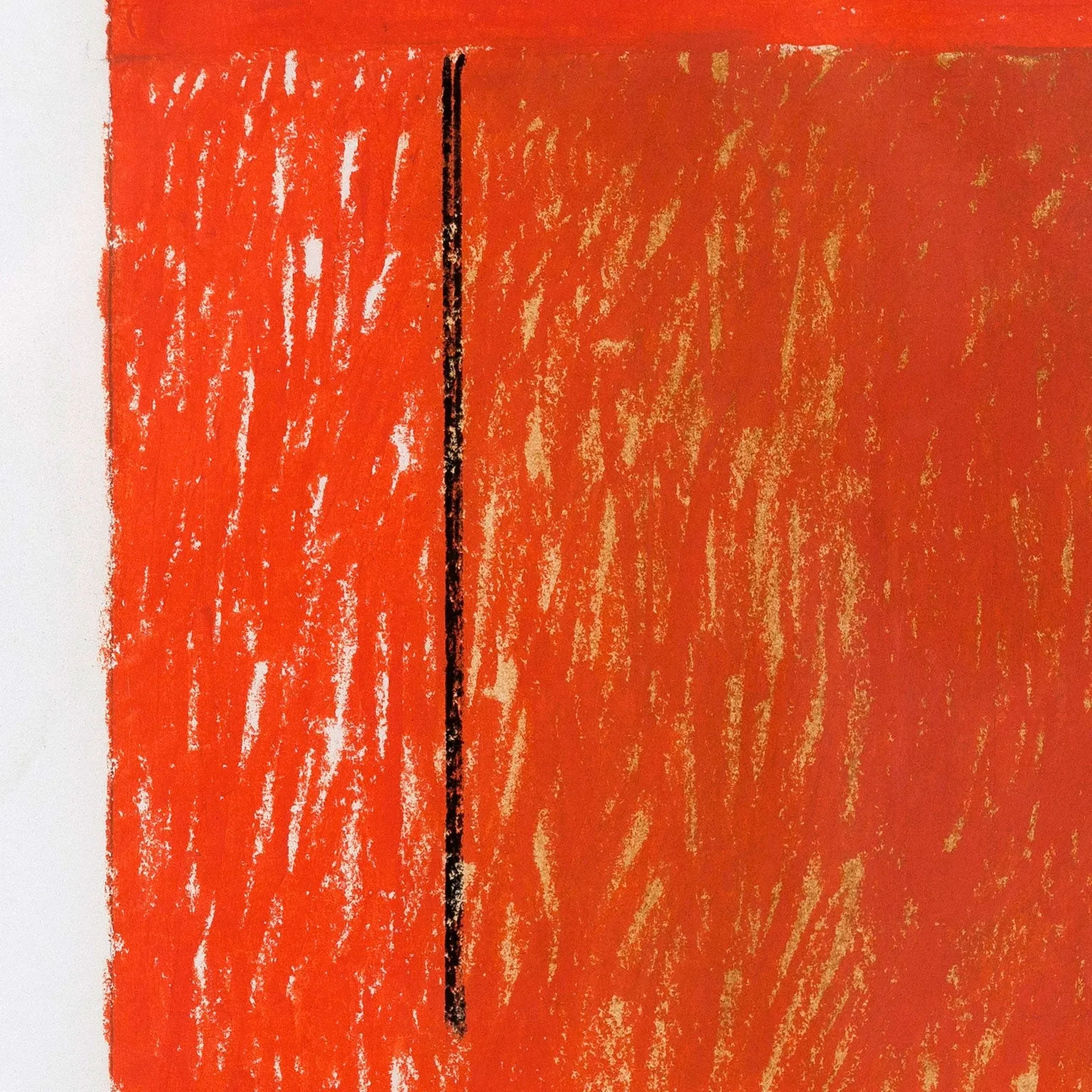 RAY MEAD "UNTITLED (FLAGS)" PASTEL, 1979