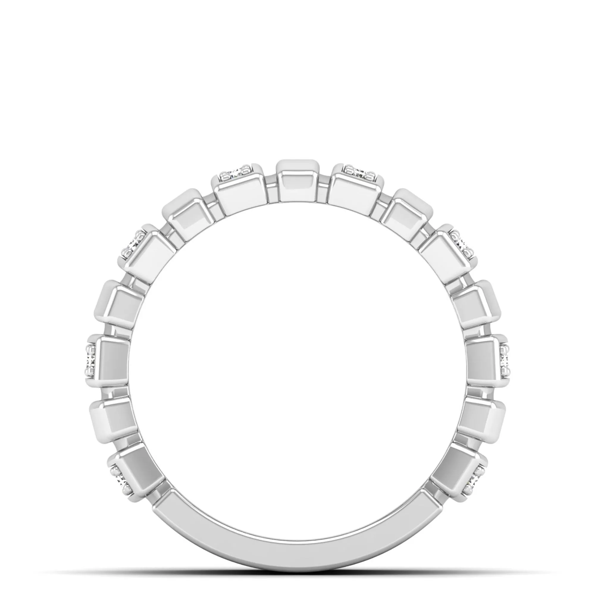 Ribbed Diamond Ring