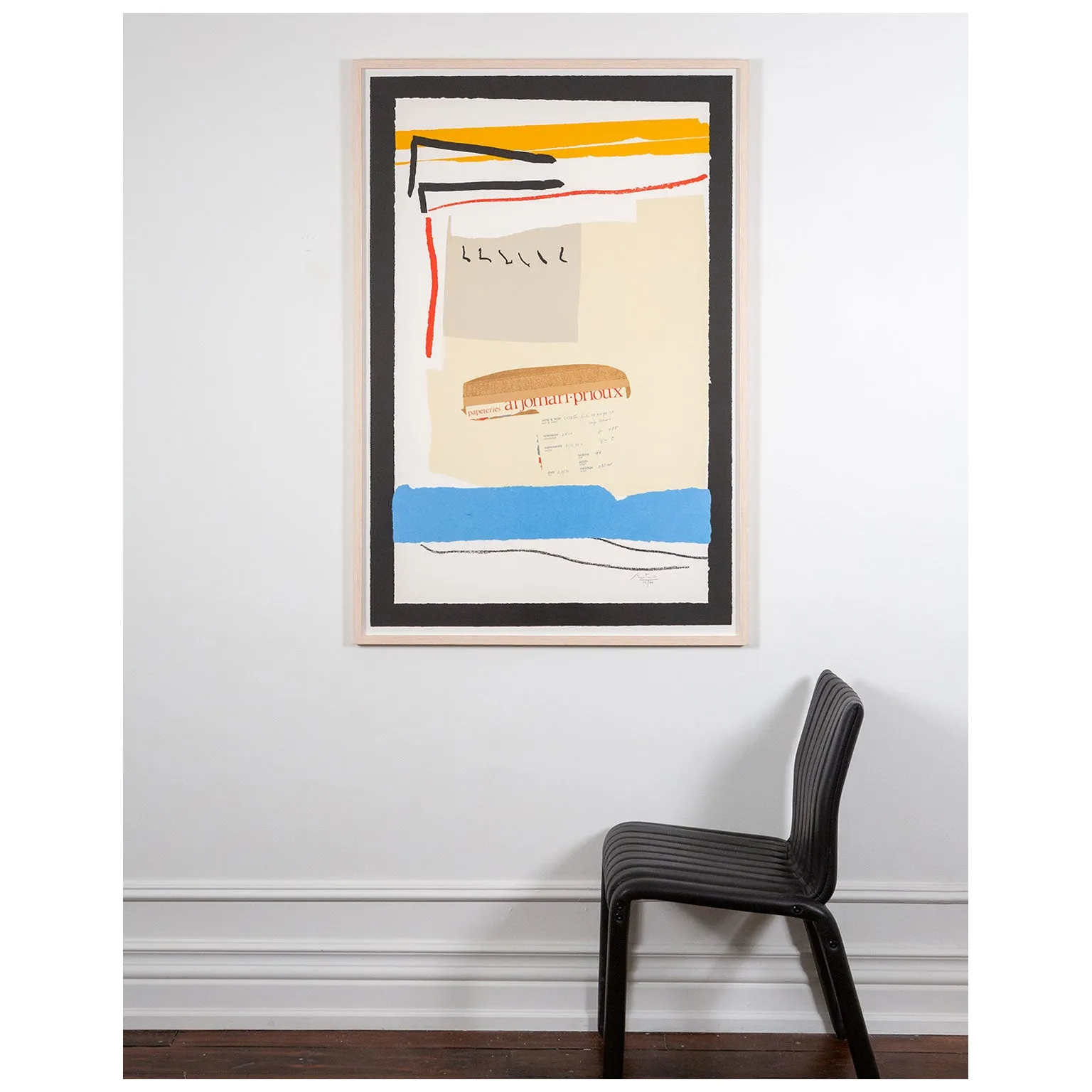 ROBERT MOTHERWELL "AMERICA-LA FRANCE VARIATIONS III" , 1984