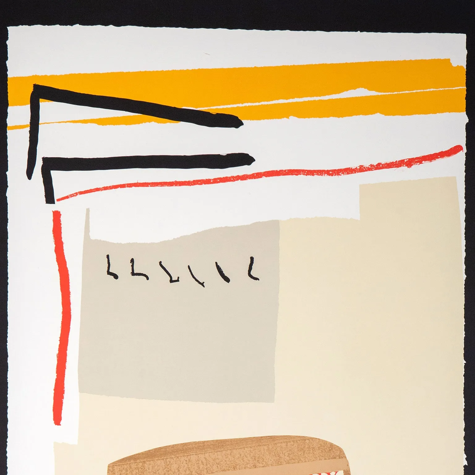 ROBERT MOTHERWELL "AMERICA-LA FRANCE VARIATIONS III" , 1984