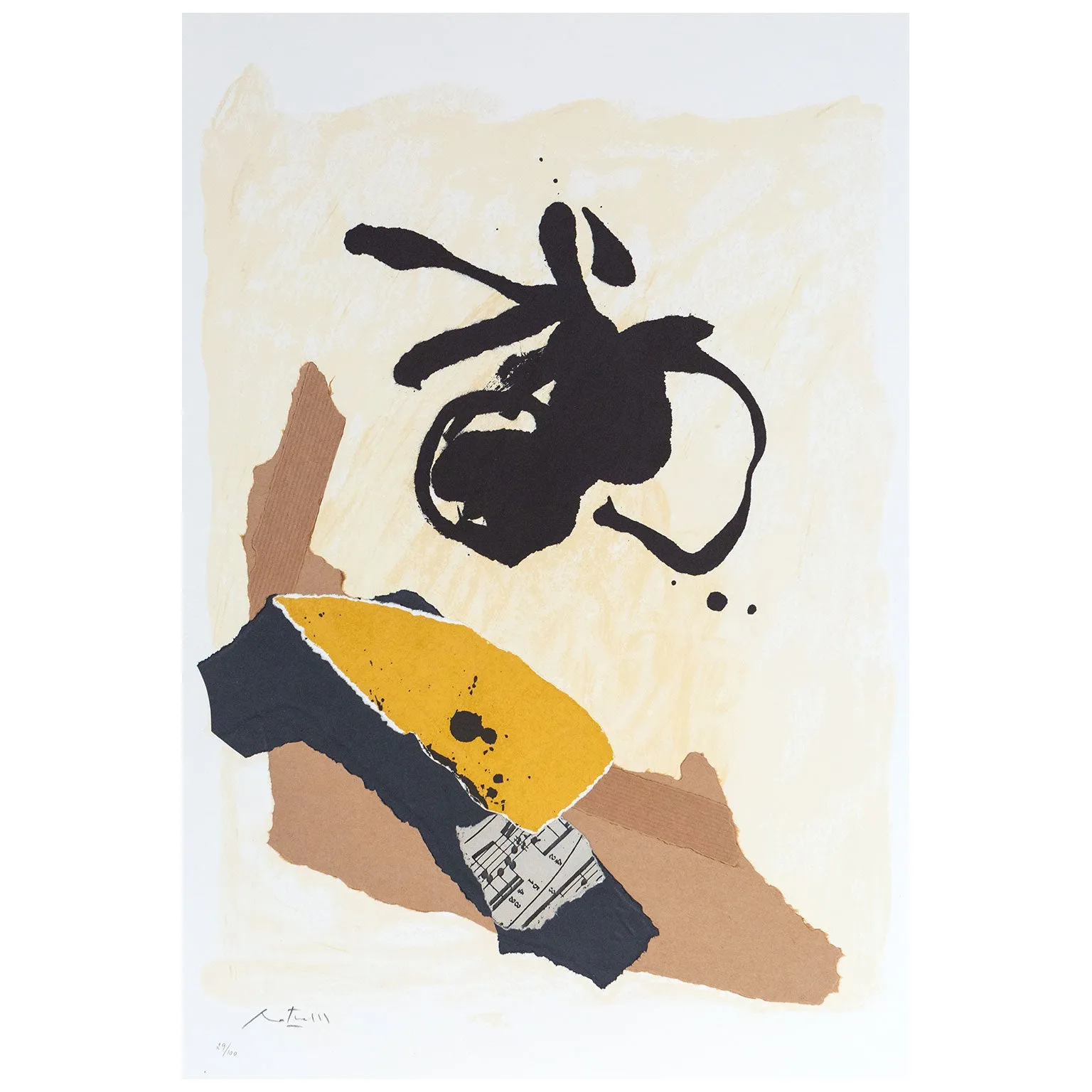 ROBERT MOTHERWELL "CARPETA", 1986