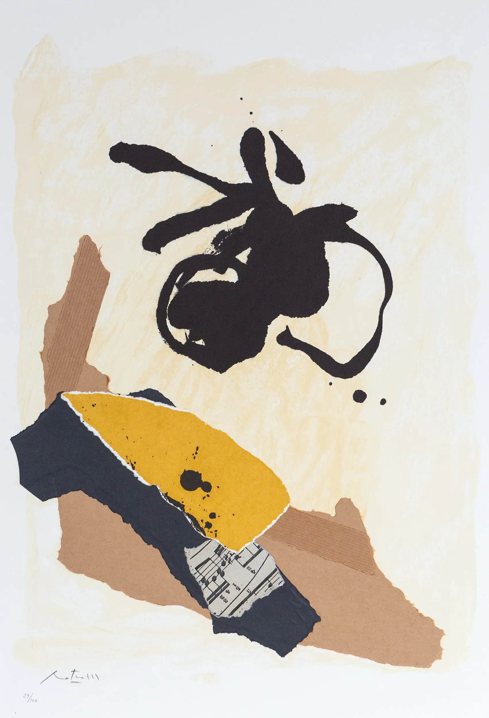 ROBERT MOTHERWELL "CARPETA", 1986