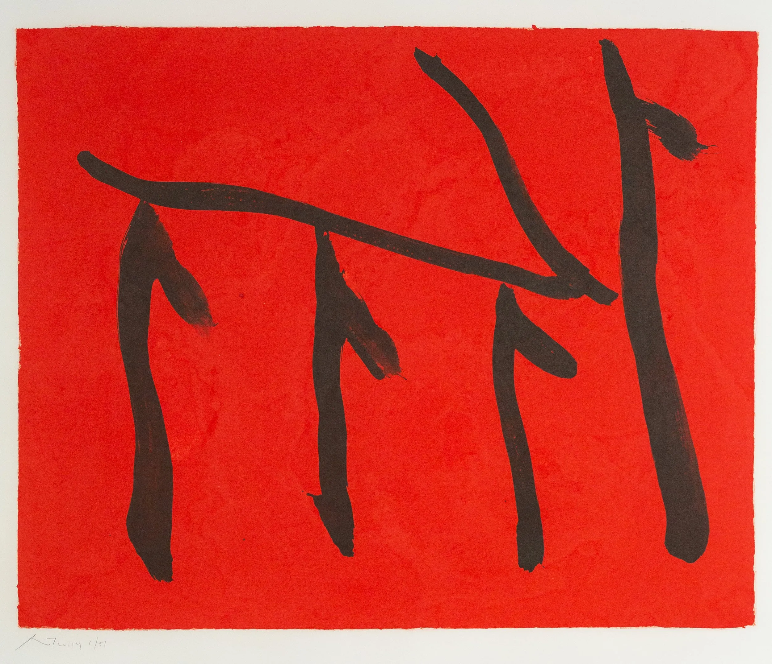 ROBERT MOTHERWELL "RITES OF PASSAGE II", 1980
