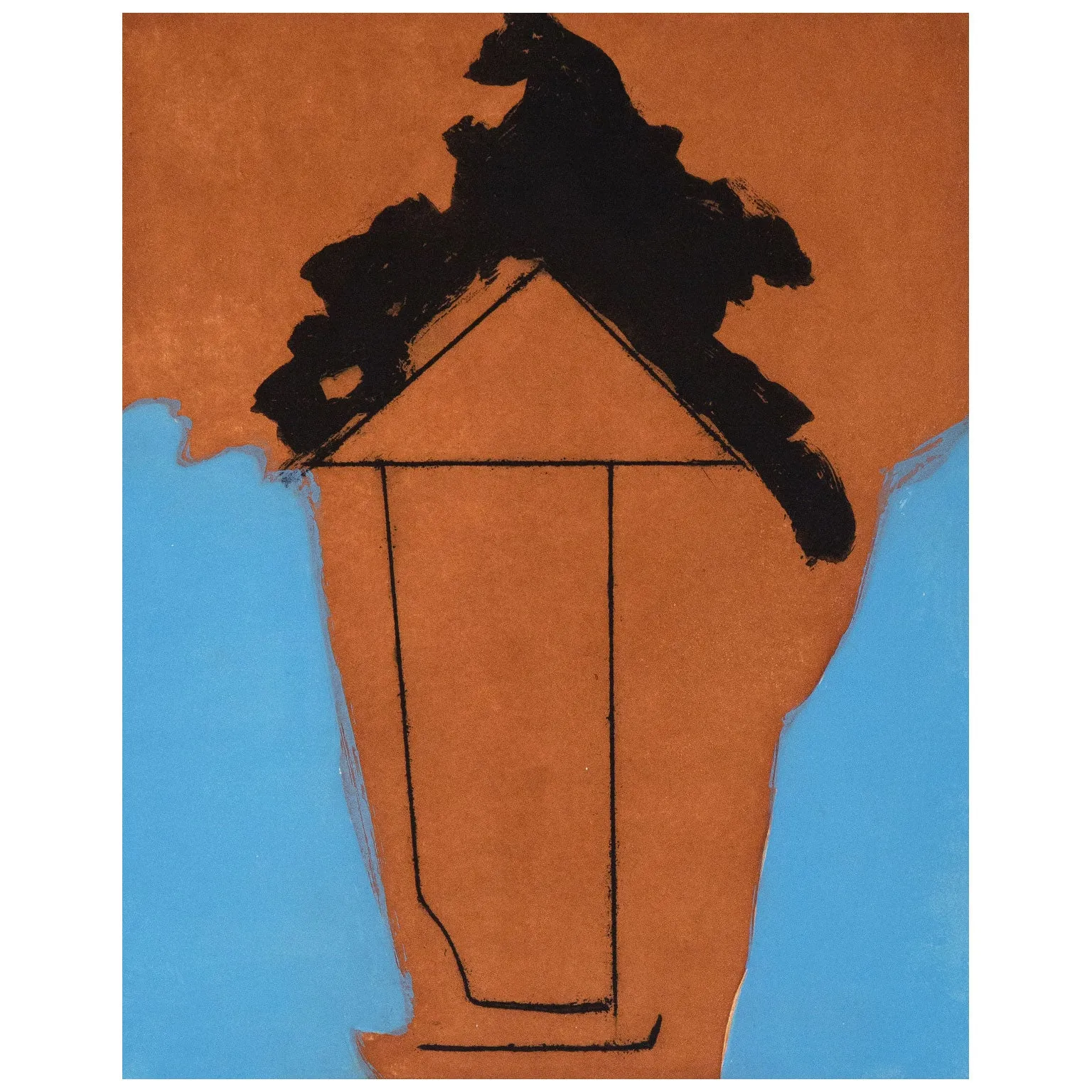 ROBERT MOTHERWELL "THE PERSIAN II" AQUATINT, 1985